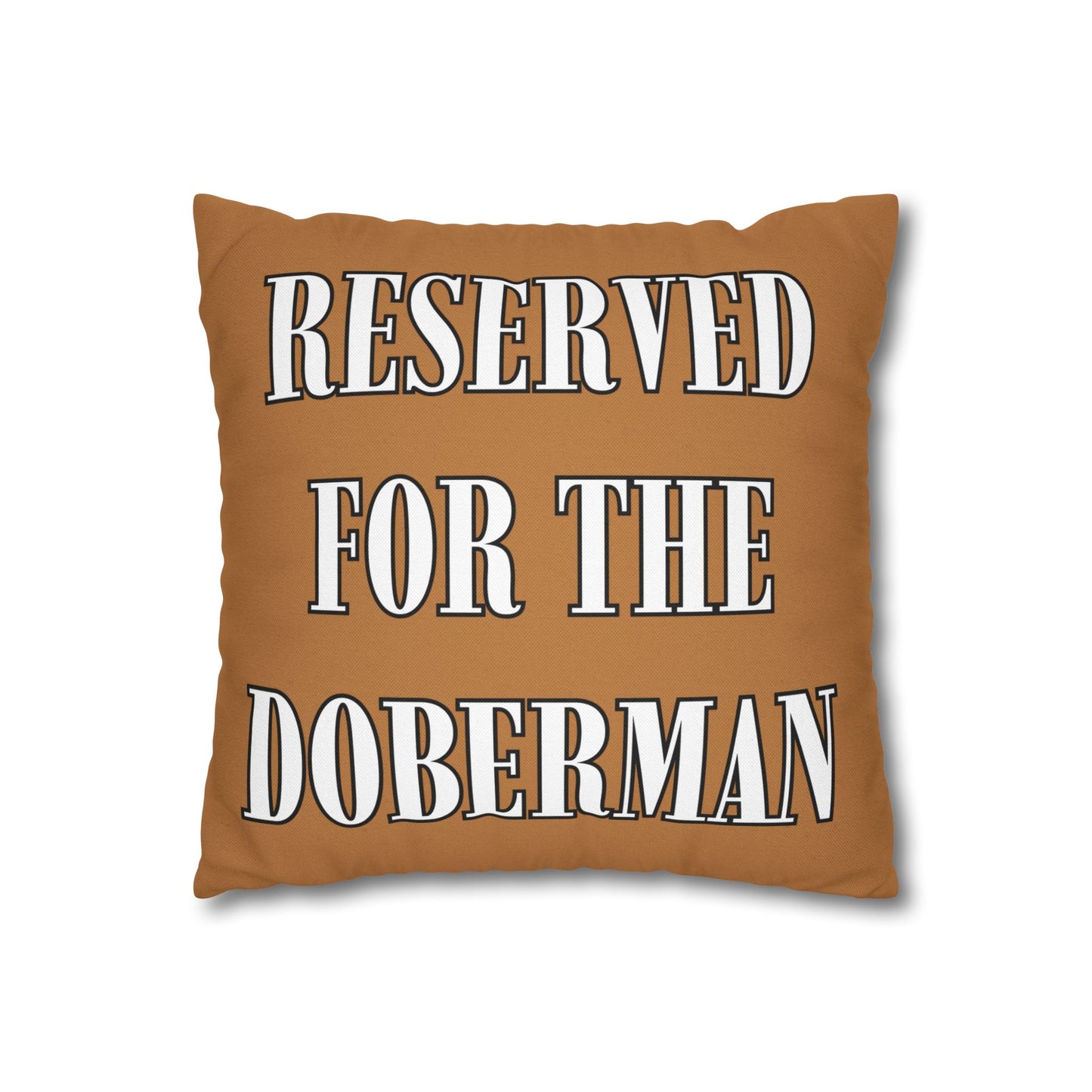 Reserved Light Brown Square Pillow Cover