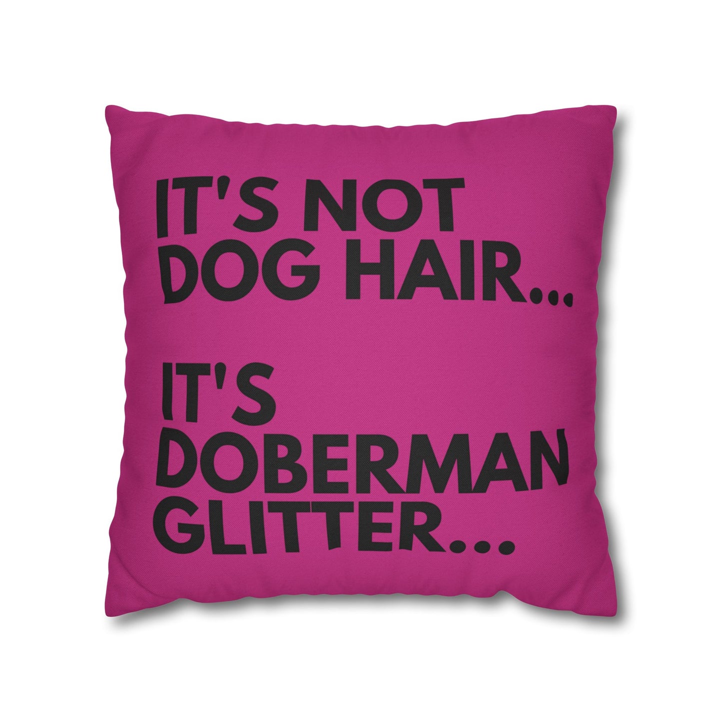 Glitter 2 Pink Square Pillowcase