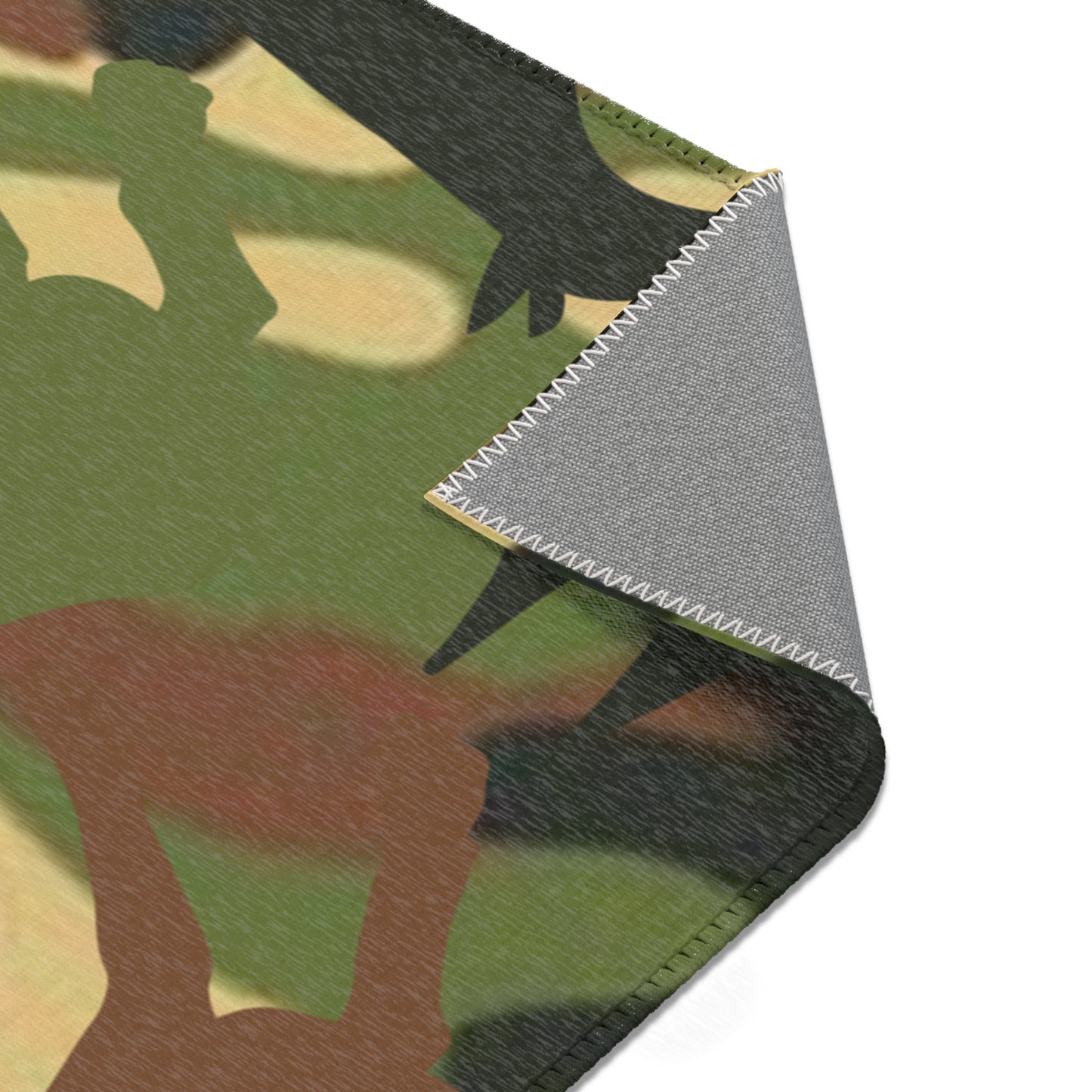 Dobie Brown Camo Pattern Area Rugs