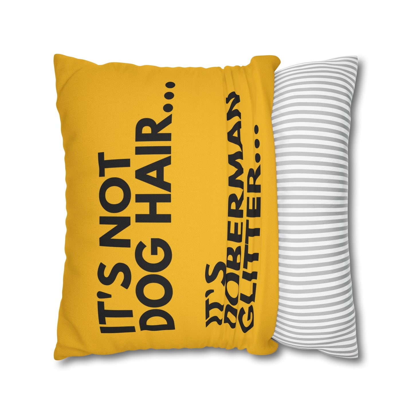 Glitter 2 Yellow Square Pillowcase