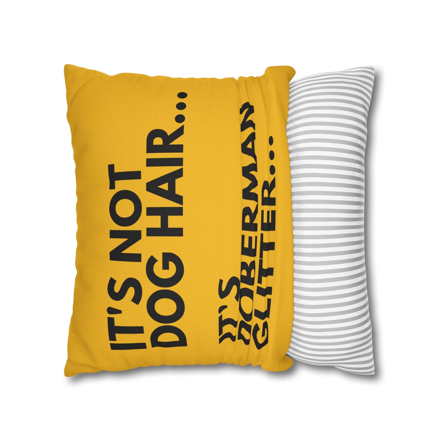 Glitter 2 Yellow Square Pillowcase