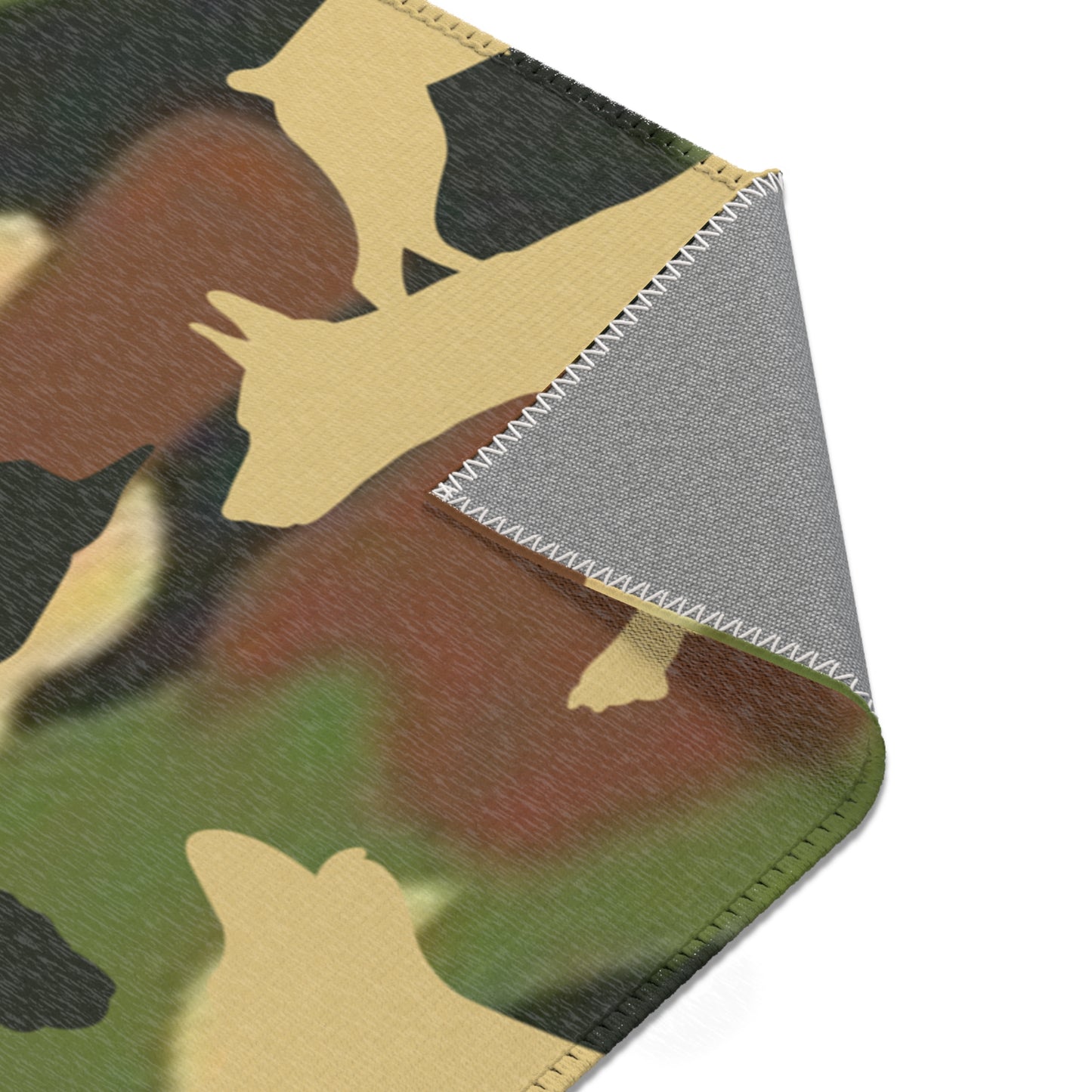 Dobie Brown Camo Pattern Area Rugs