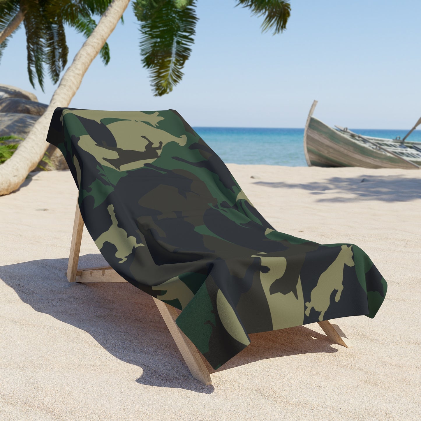 Dobie Camo Beach Towel