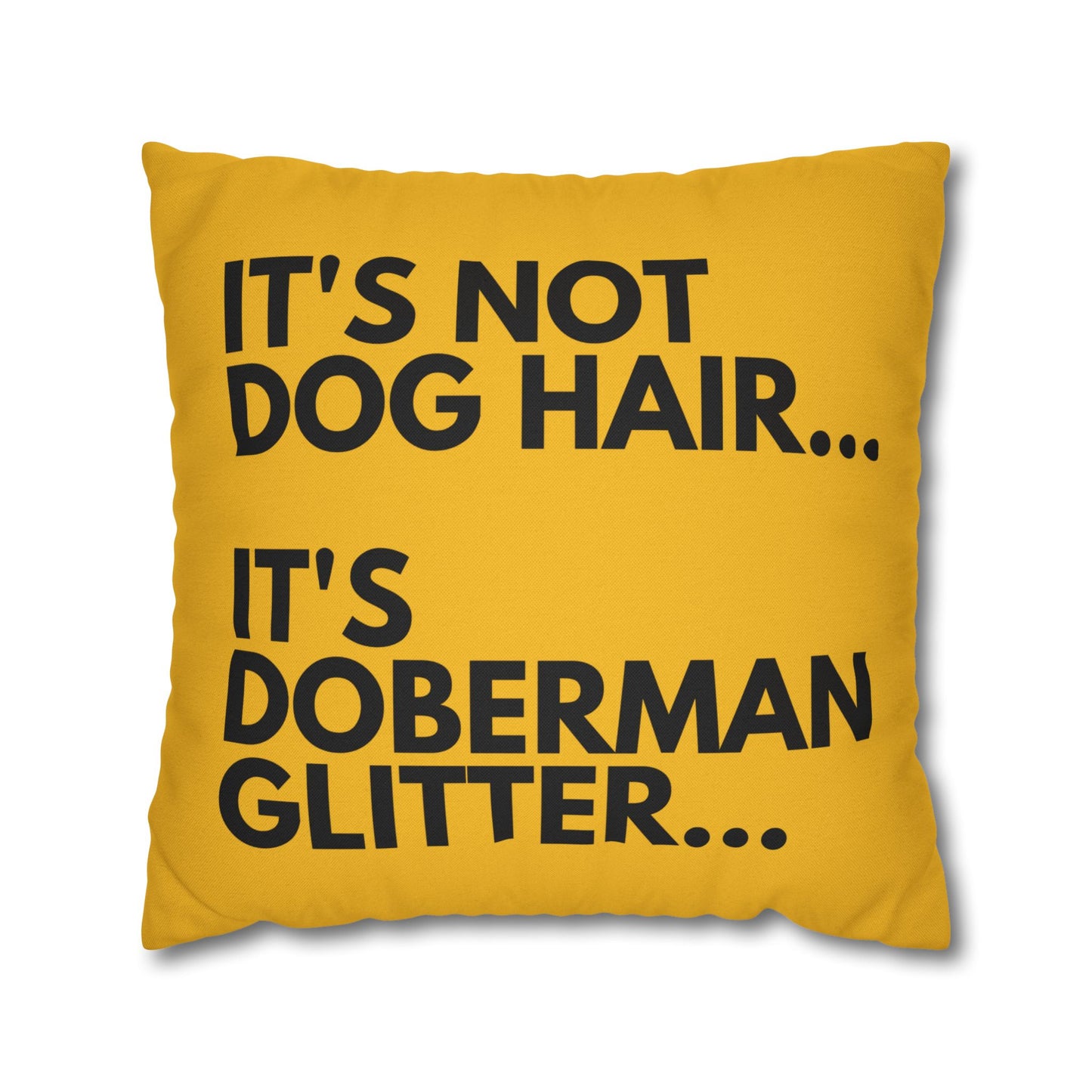 Glitter 2 Yellow Square Pillowcase