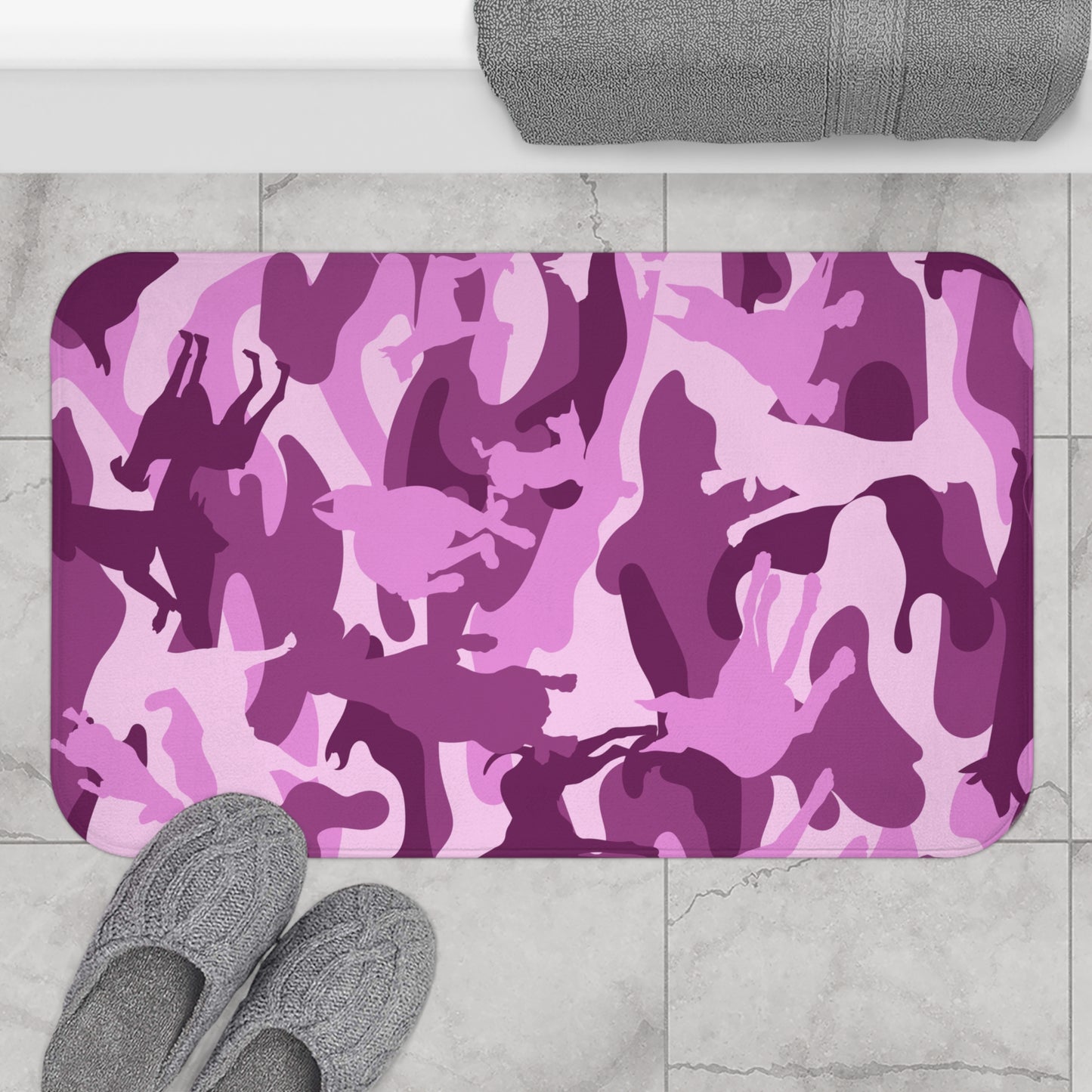 Food/Water Mat Dobie Pink Camo