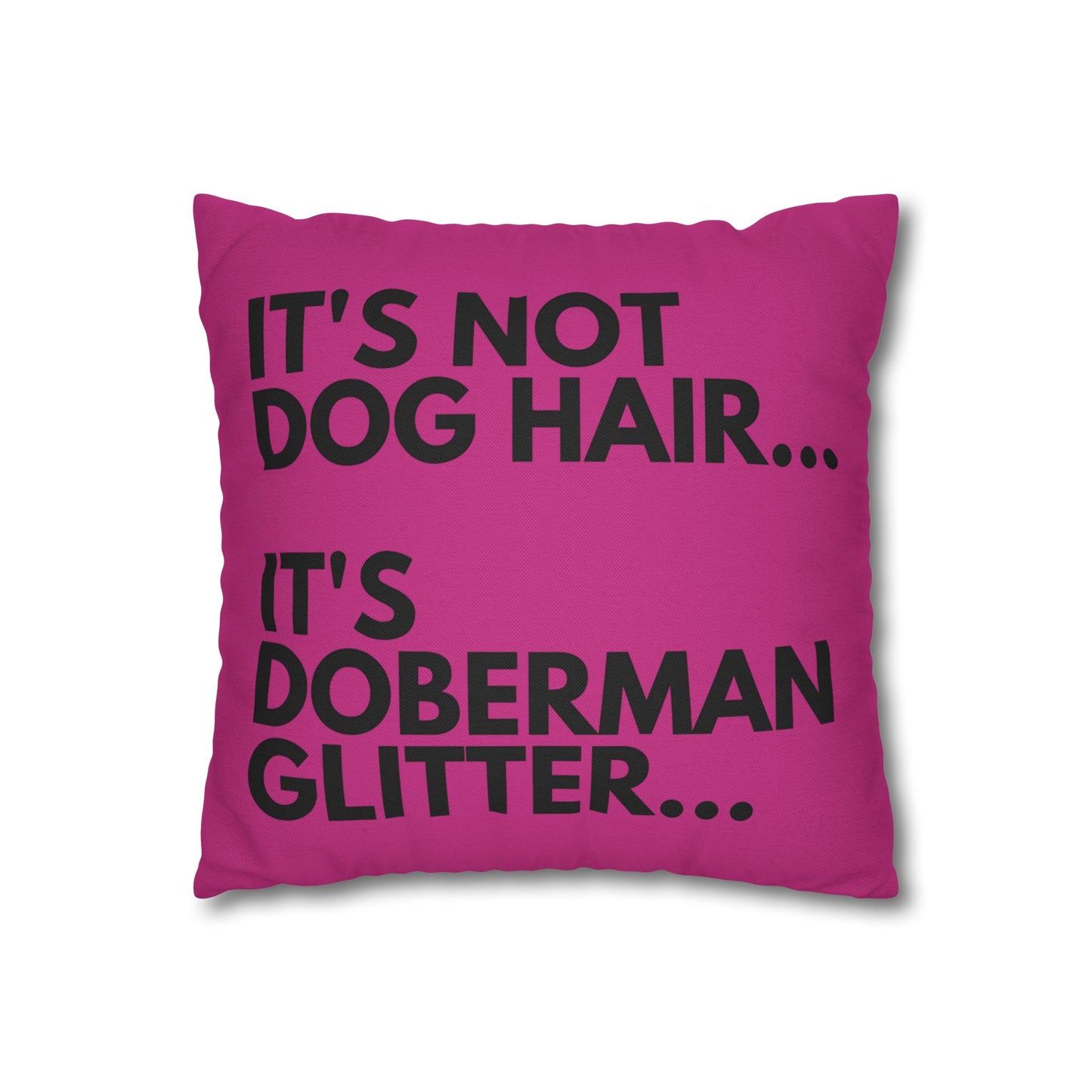 Glitter 2 Pink Square Pillowcase