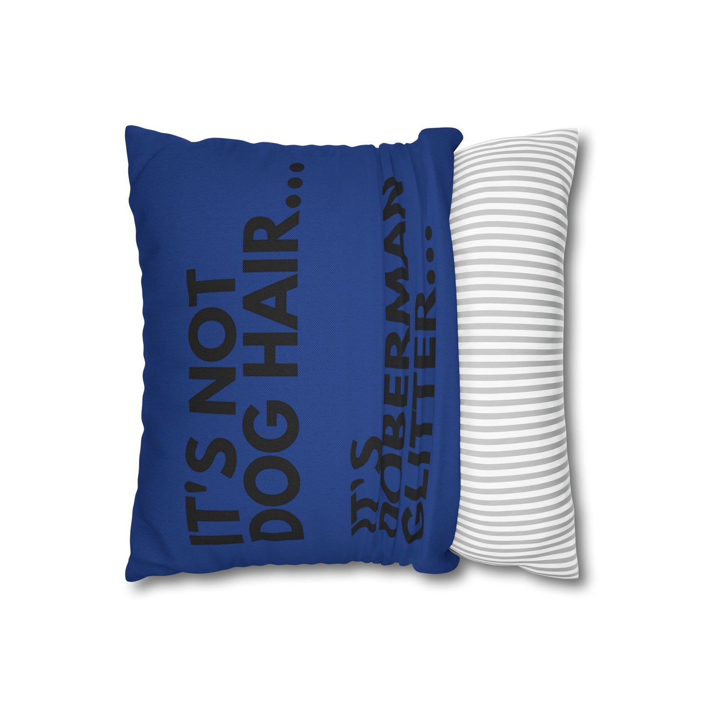 Glitter 2 Dark Blue Square Pillowcase