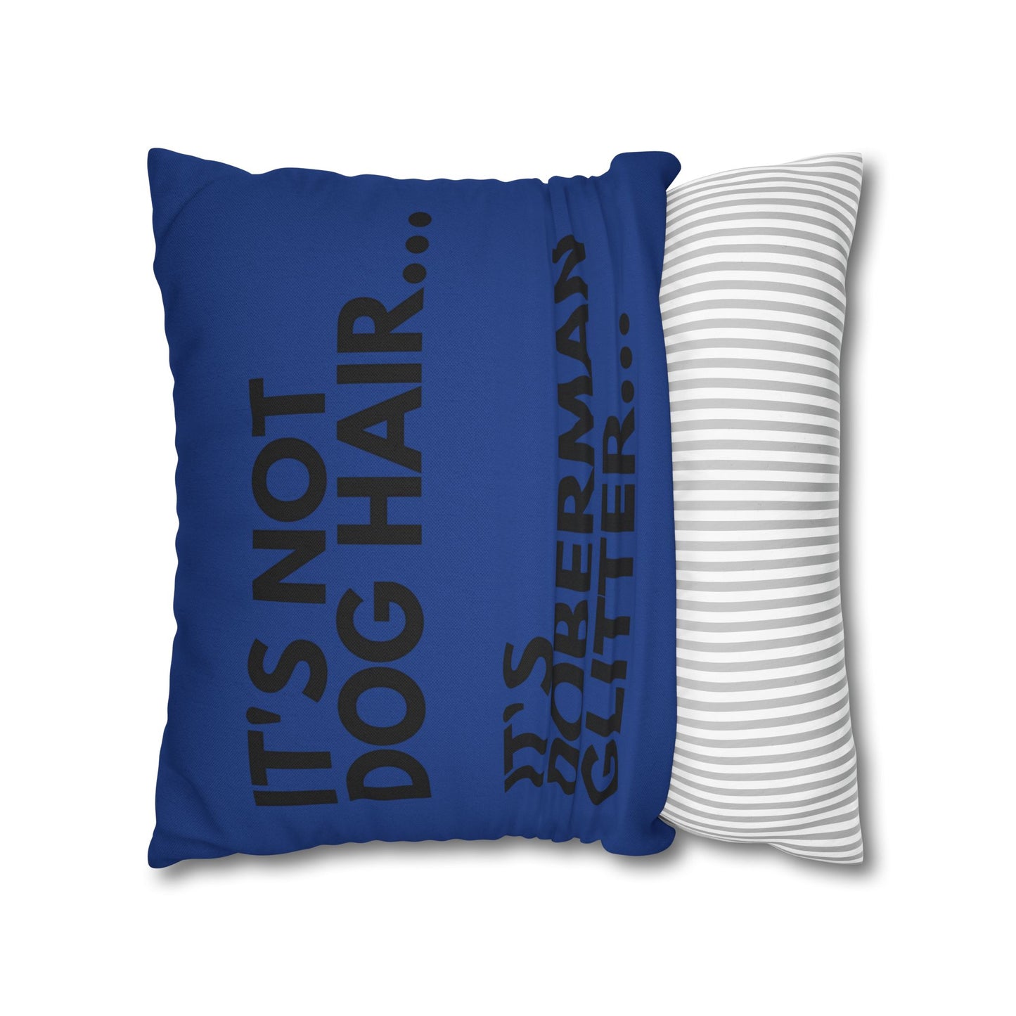 Glitter 2 Dark Blue Square Pillowcase