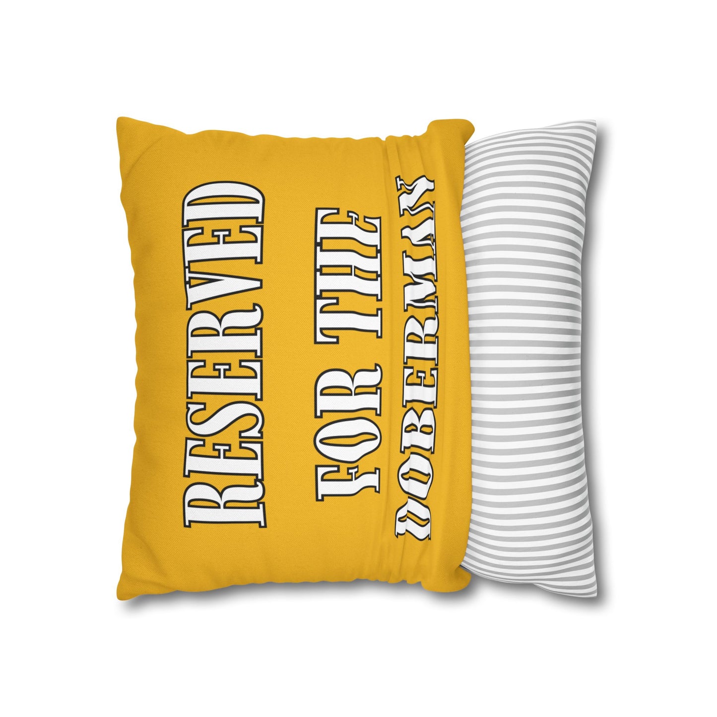 Reserved Yellow Square Pillow Covers