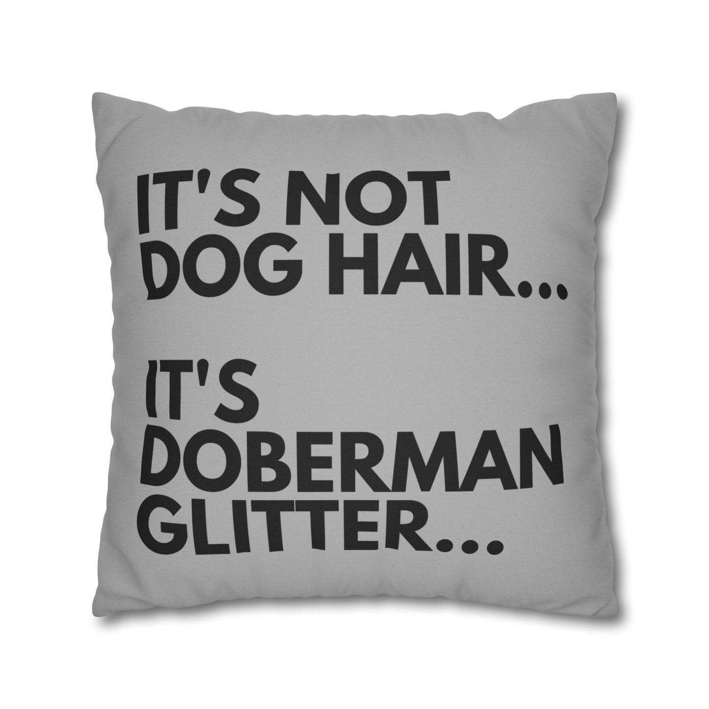 Glitter 5 Light Gray Square Pillowcase