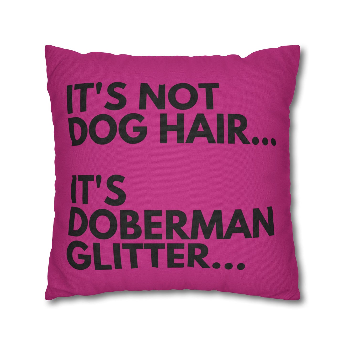 Glitter 2 Pink Square Pillowcase