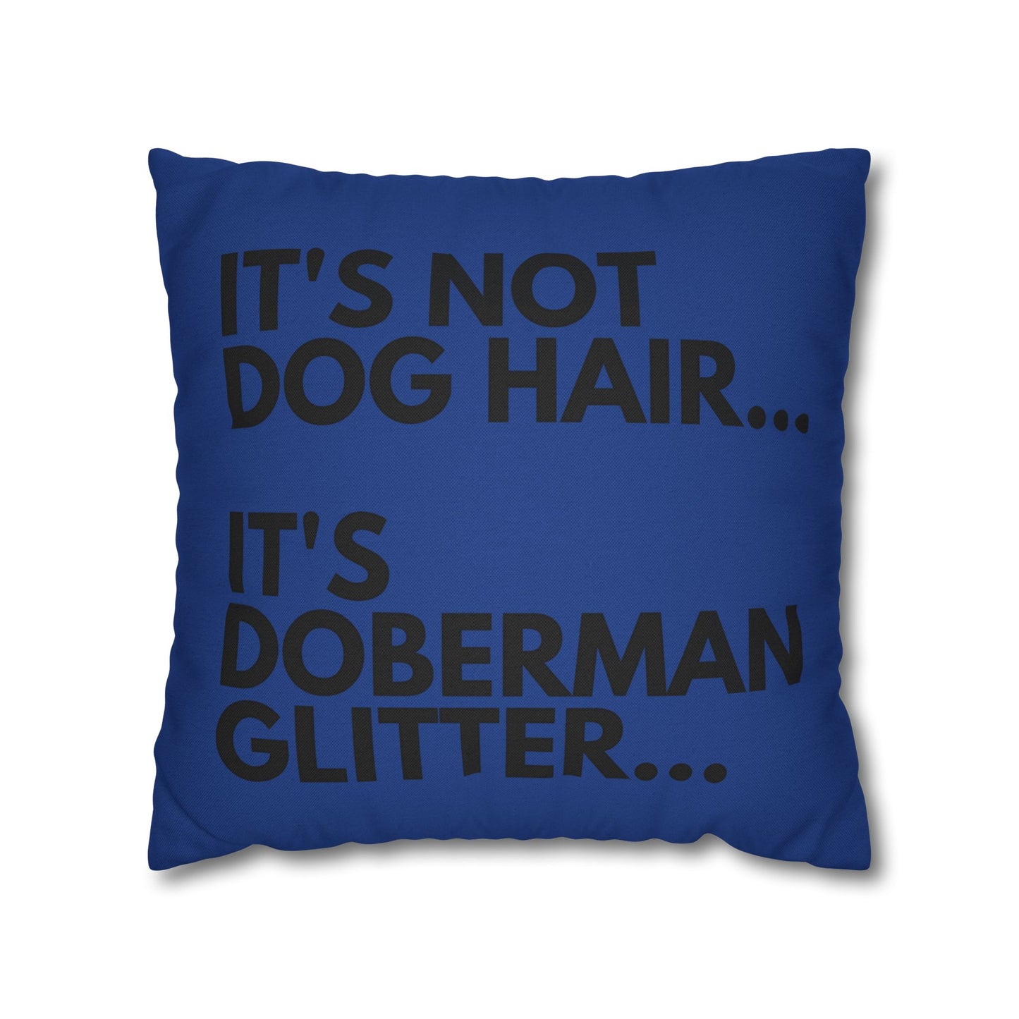 Glitter 2 Dark Blue Square Pillowcase