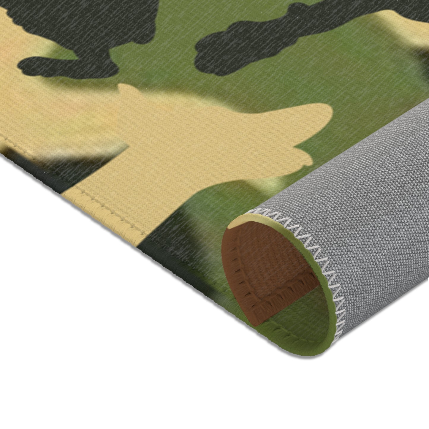 Dobie Brown Camo Pattern Area Rugs