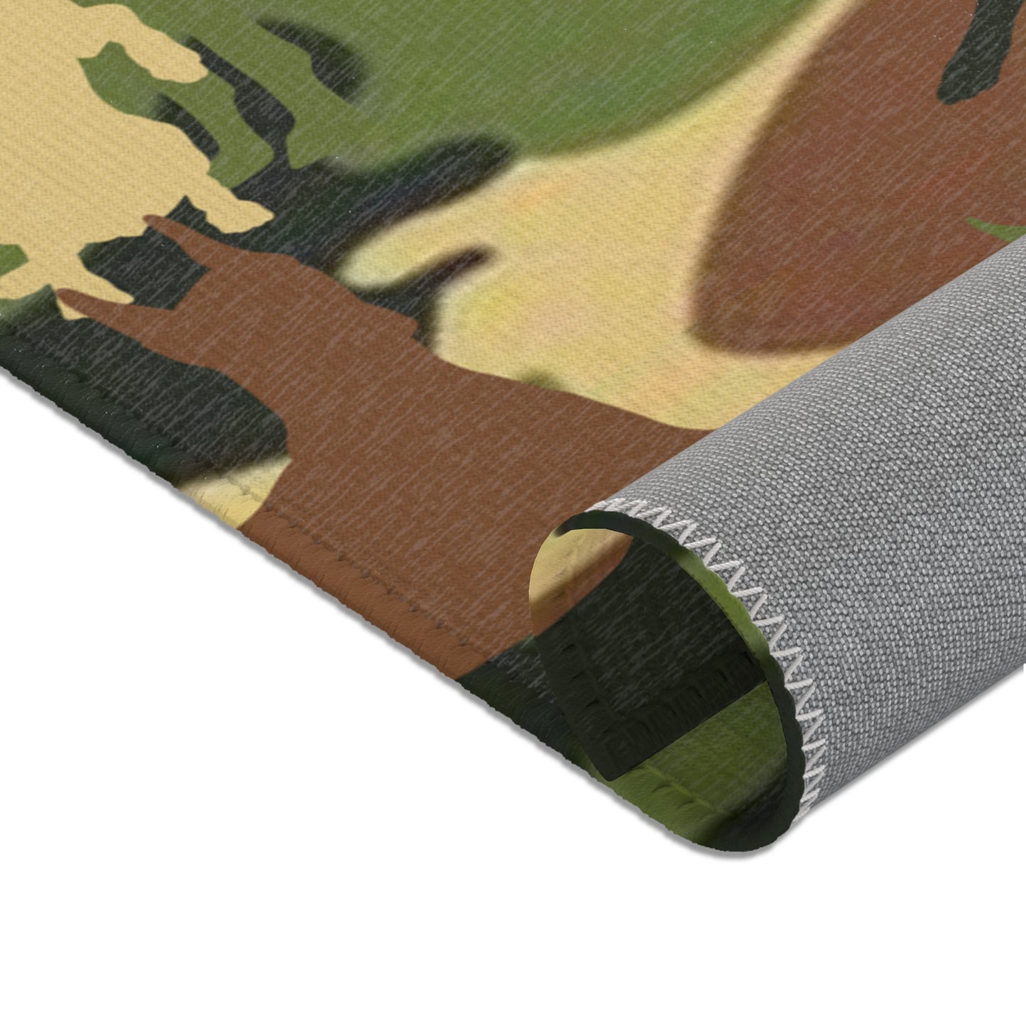 Dobie Brown Camo Pattern Area Rugs