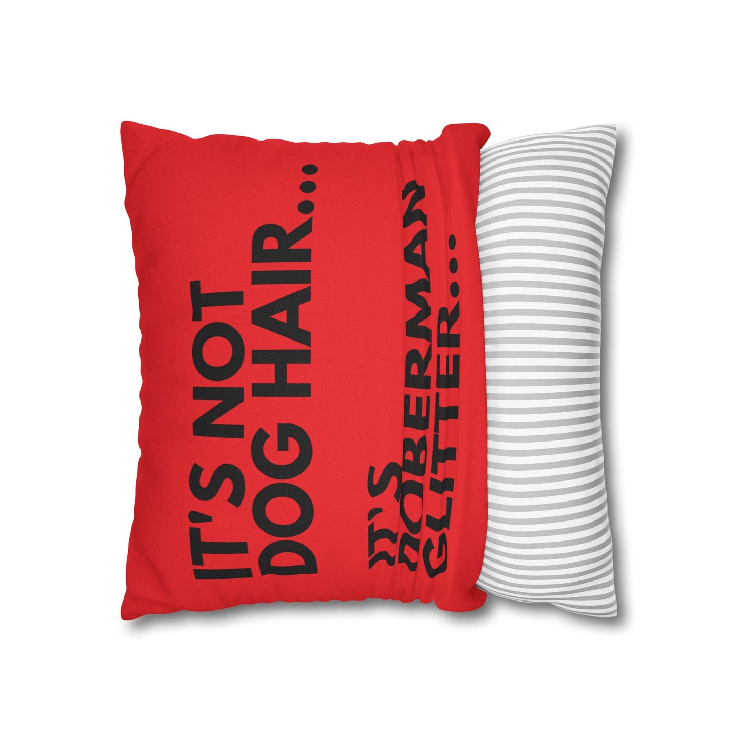 Glitter 6 Red Square Pillowcase