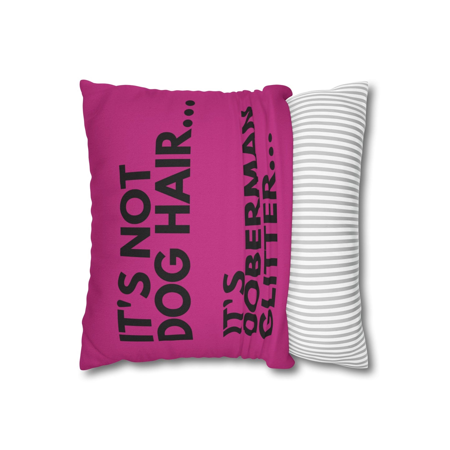 Glitter 2 Pink Square Pillowcase