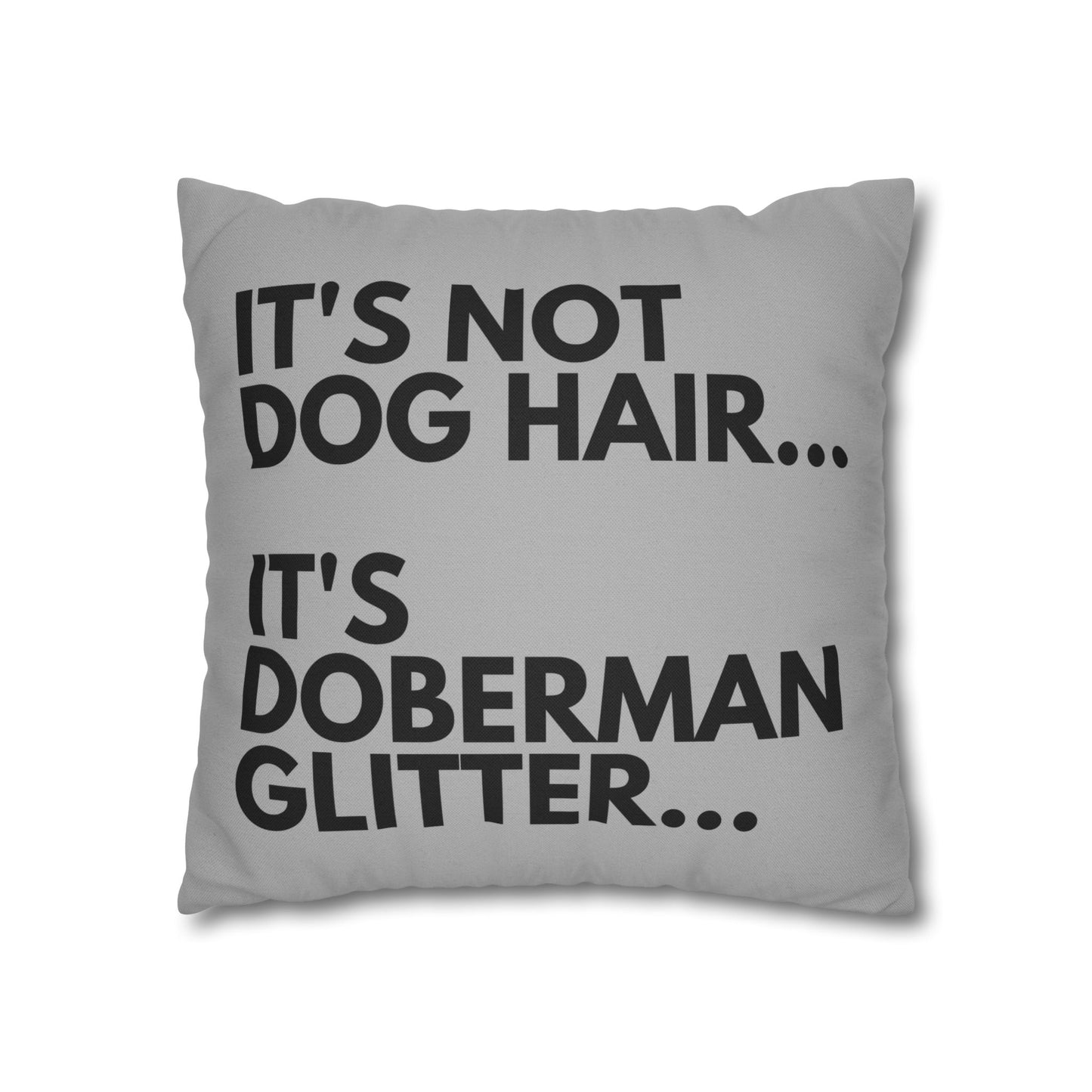 Glitter 5 Light Gray Square Pillowcase