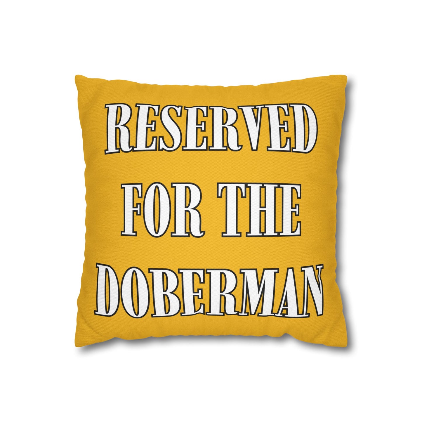 Reserved Yellow Square Pillow Covers