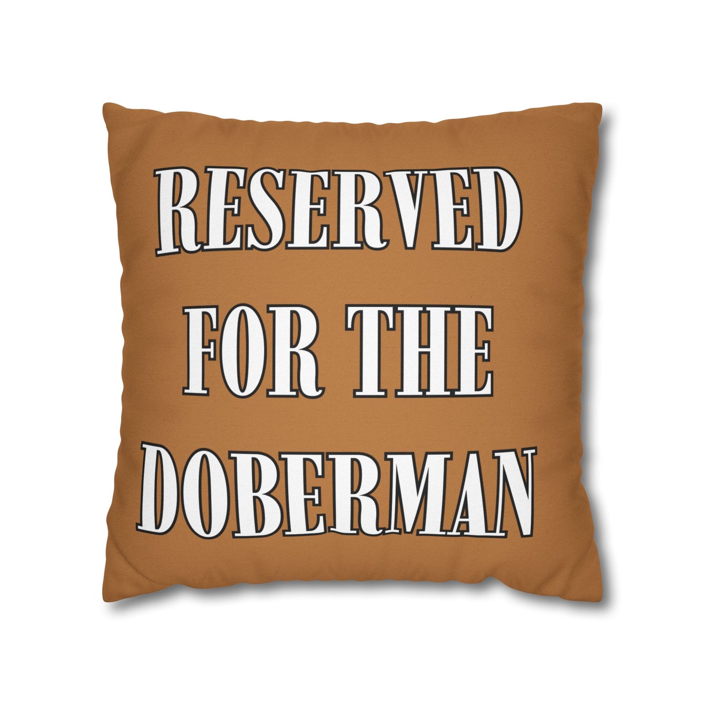 Reserved Light Brown Square Pillow Cover