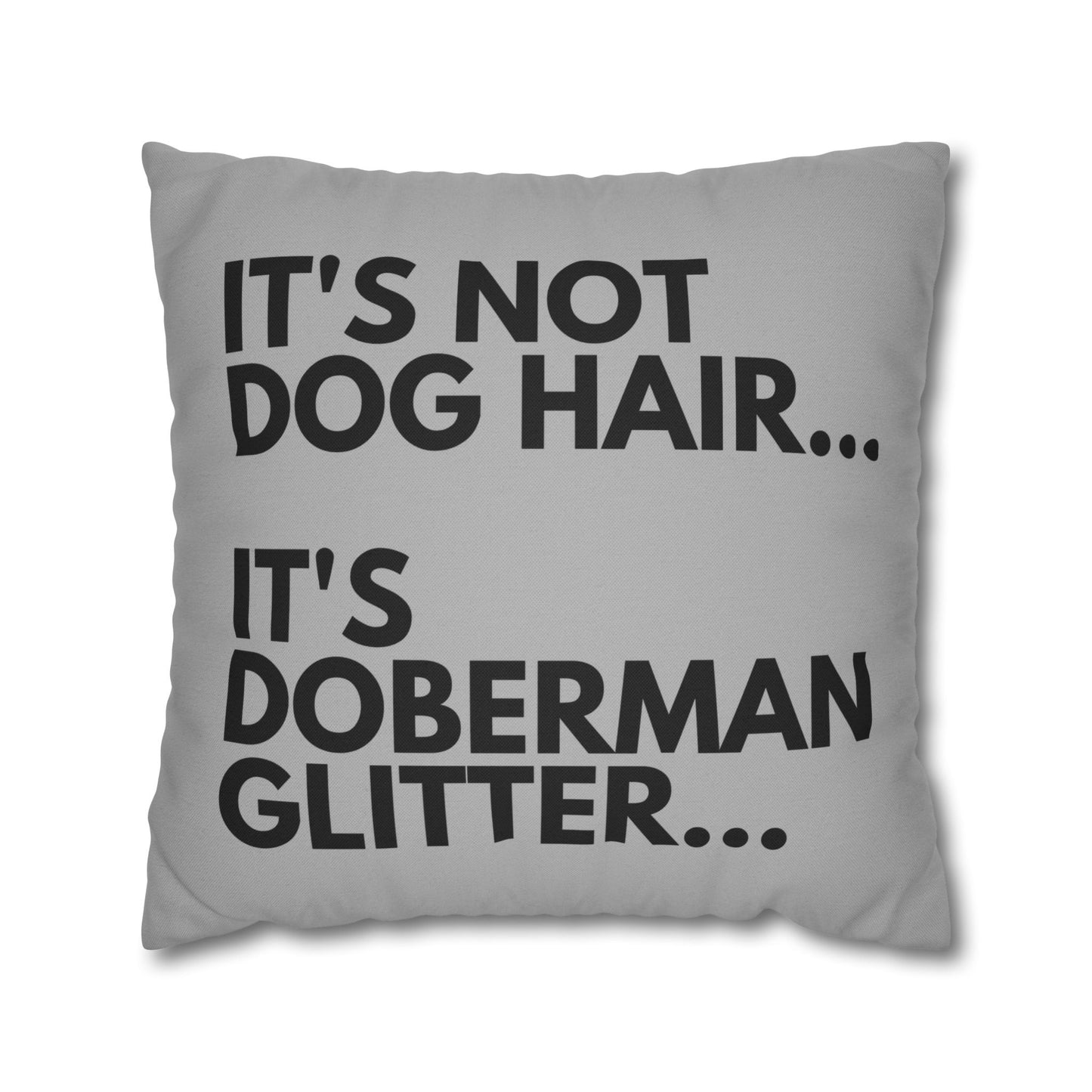 Glitter 5 Light Gray Square Pillowcase