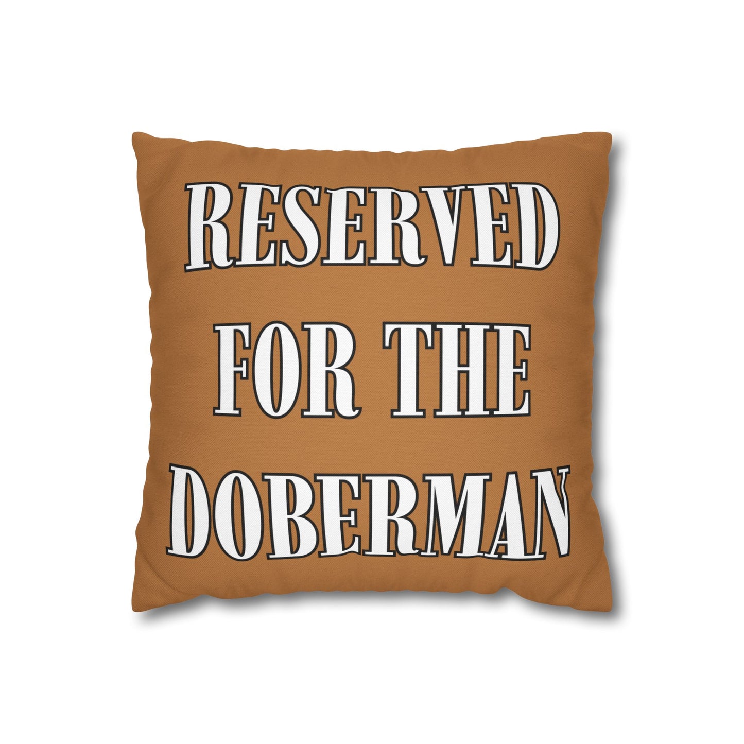 Reserved Light Brown Square Pillow Cover