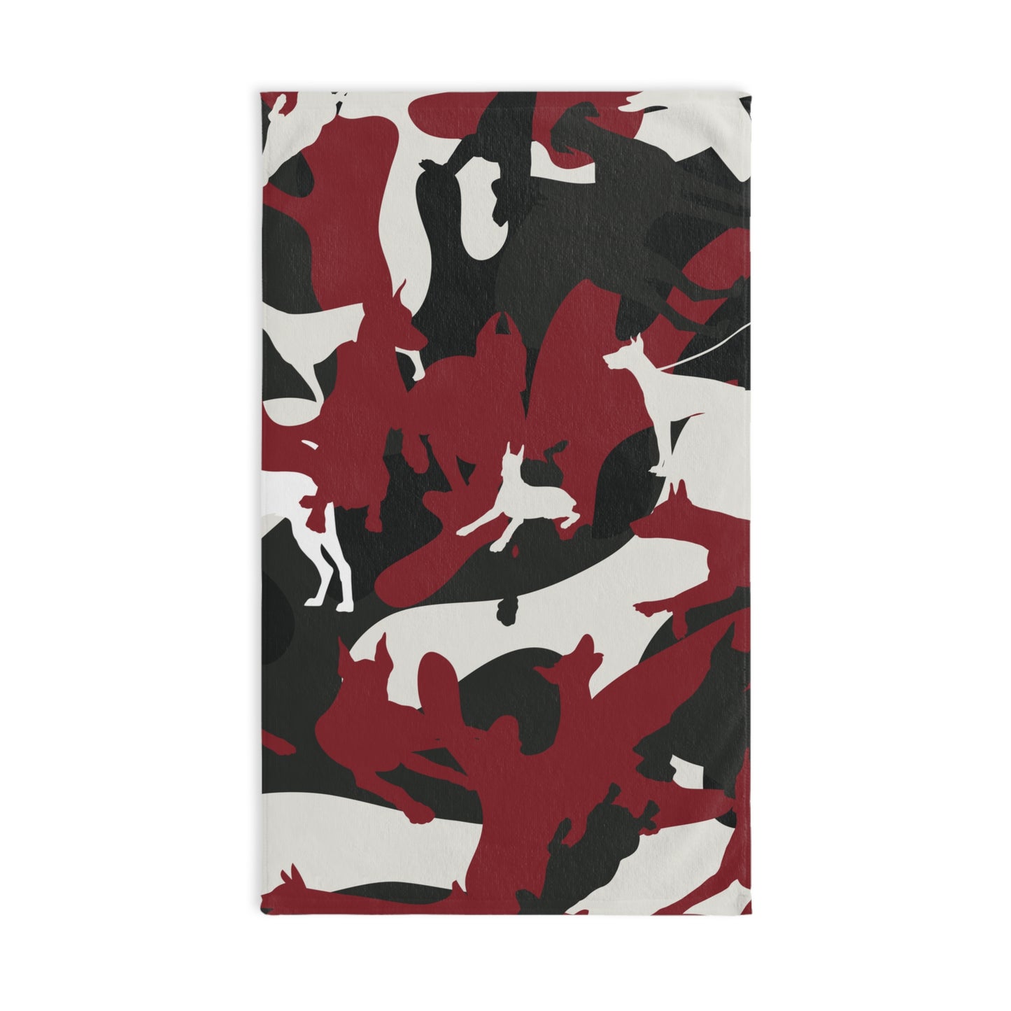 Doberman Red Camo Pattern Snout Towel