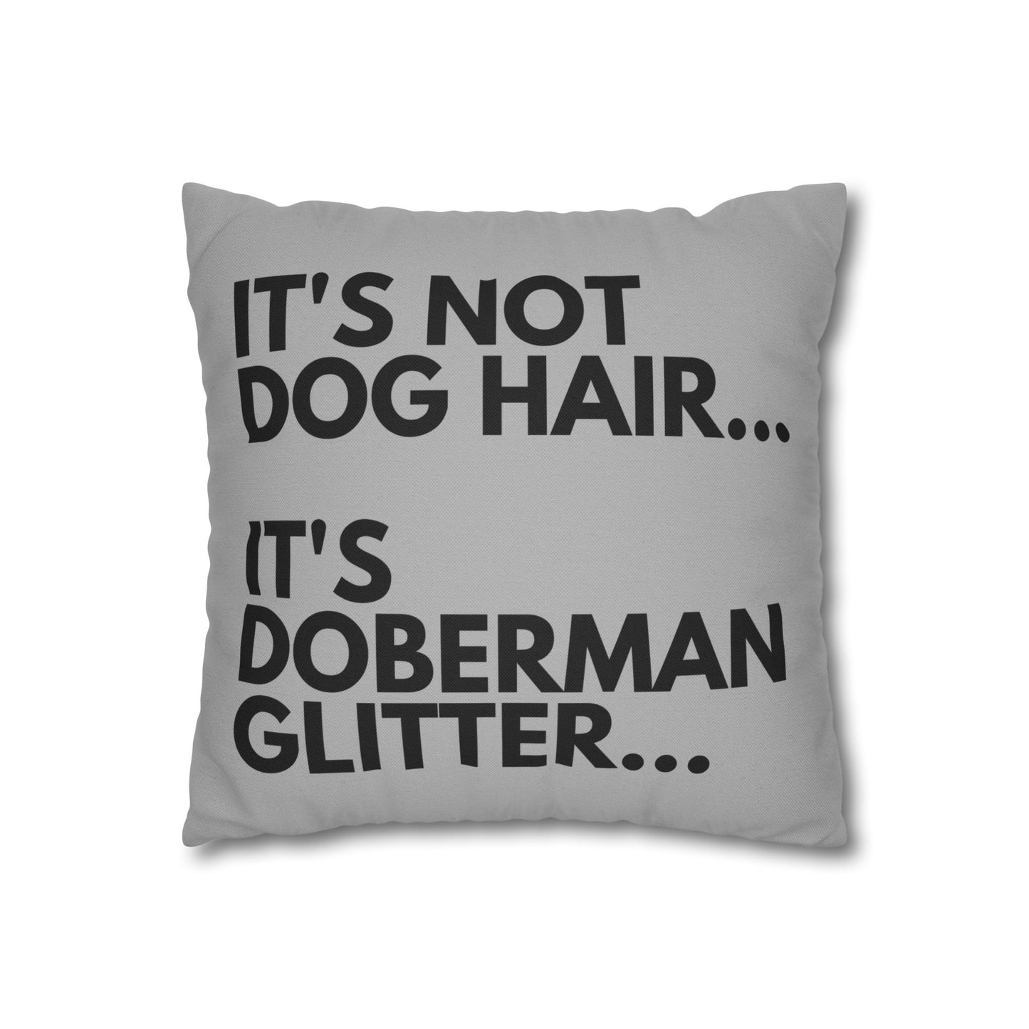Glitter 5 Light Gray Square Pillowcase