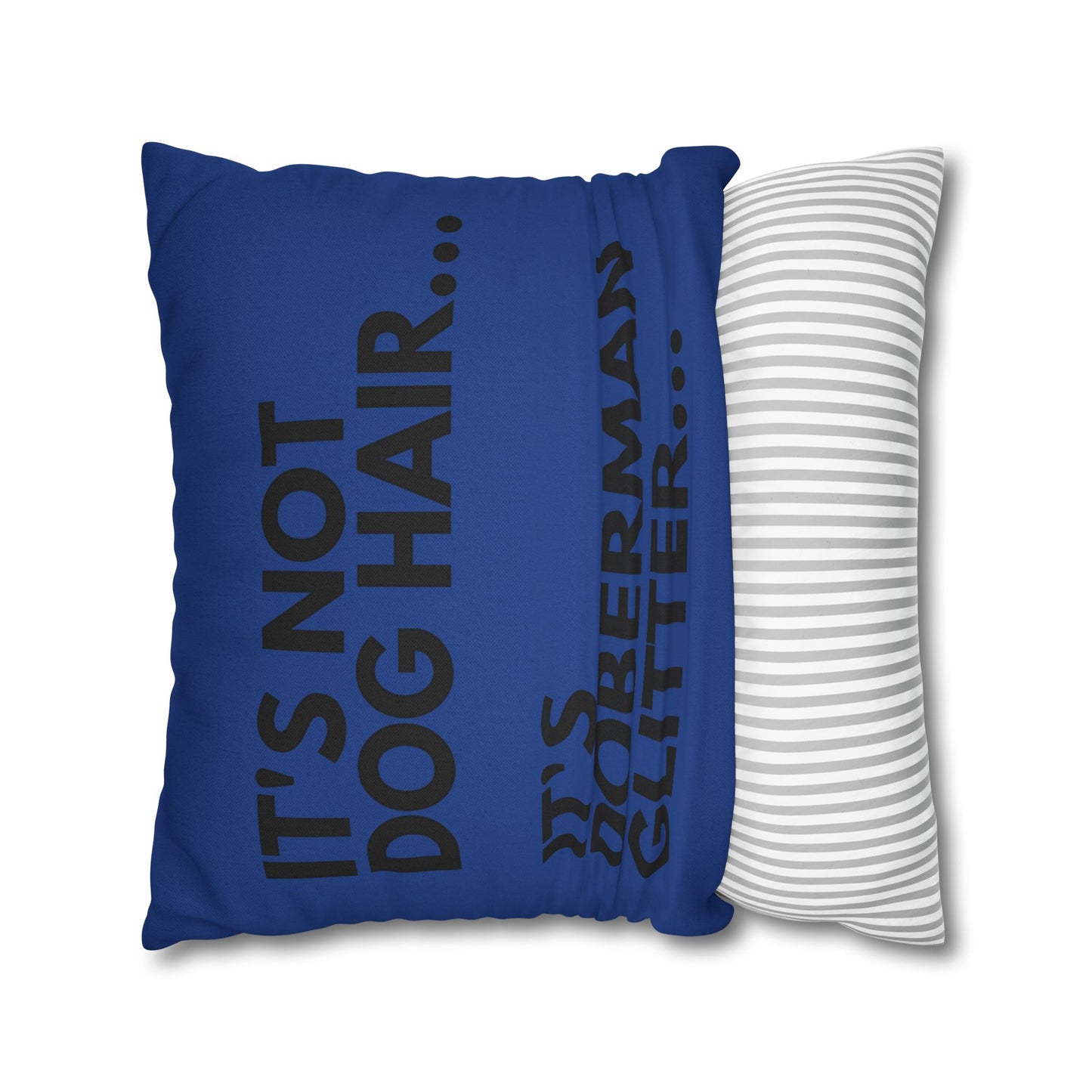 Glitter 2 Dark Blue Square Pillowcase