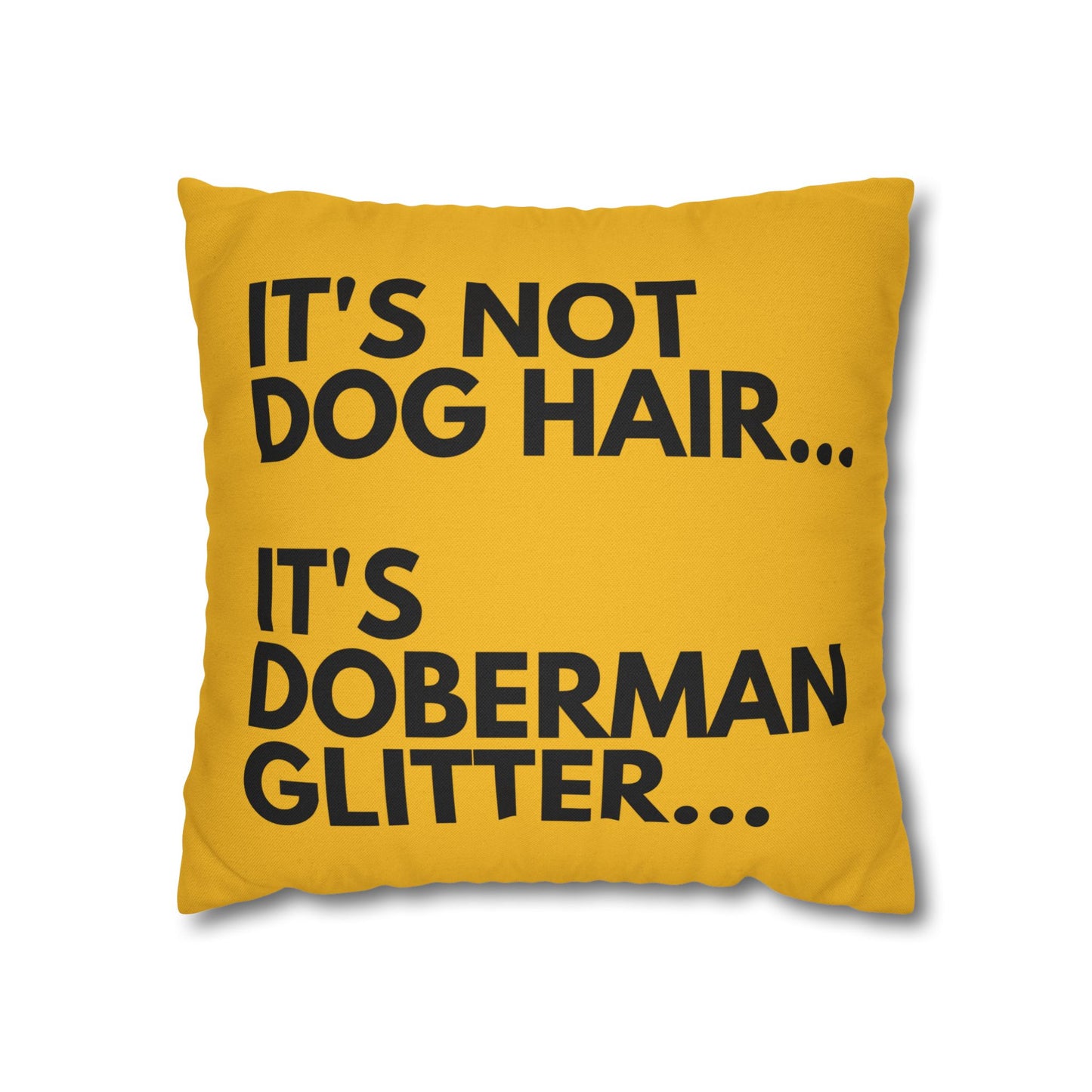 Glitter 2 Yellow Square Pillowcase