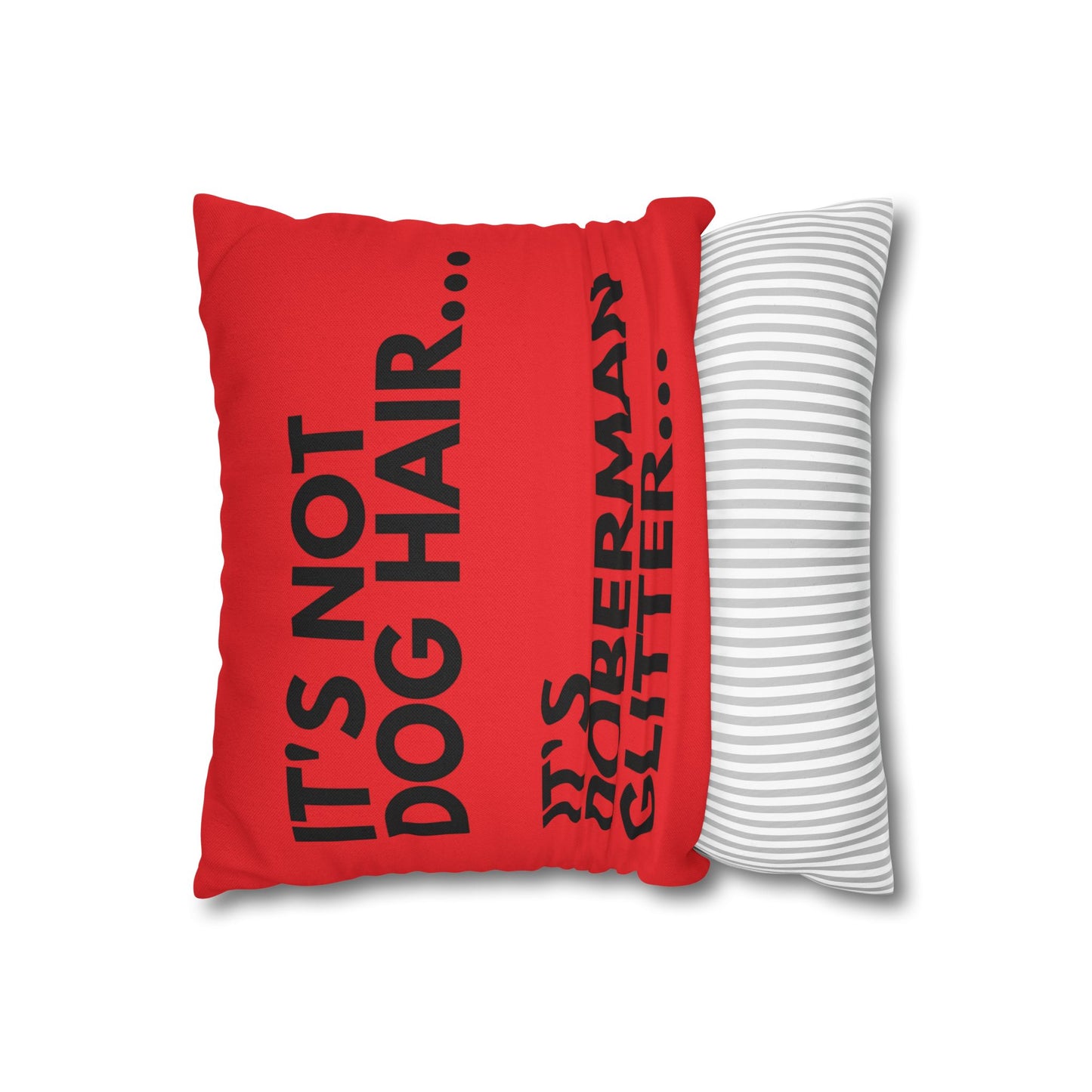 Glitter 6 Red Square Pillowcase