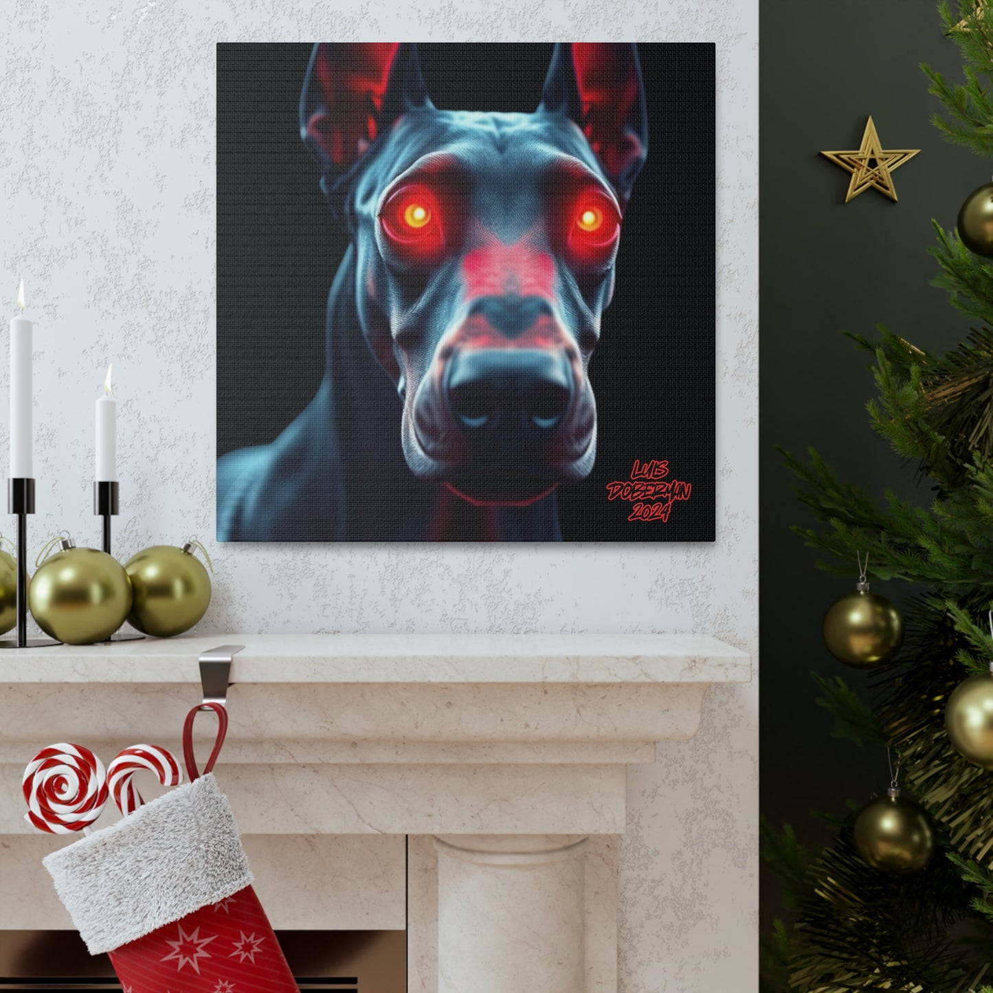 Luis Doberman 2024 Edition 008 Canvas Gallery Wraps