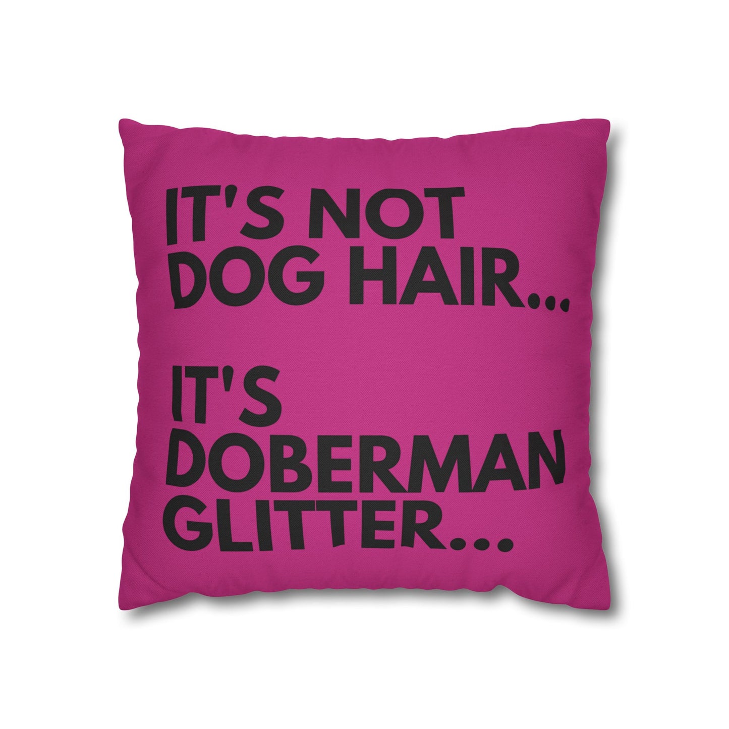 Glitter 2 Pink Square Pillowcase
