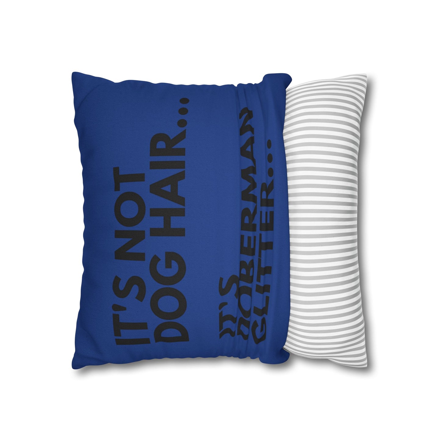 Glitter 2 Dark Blue Square Pillowcase