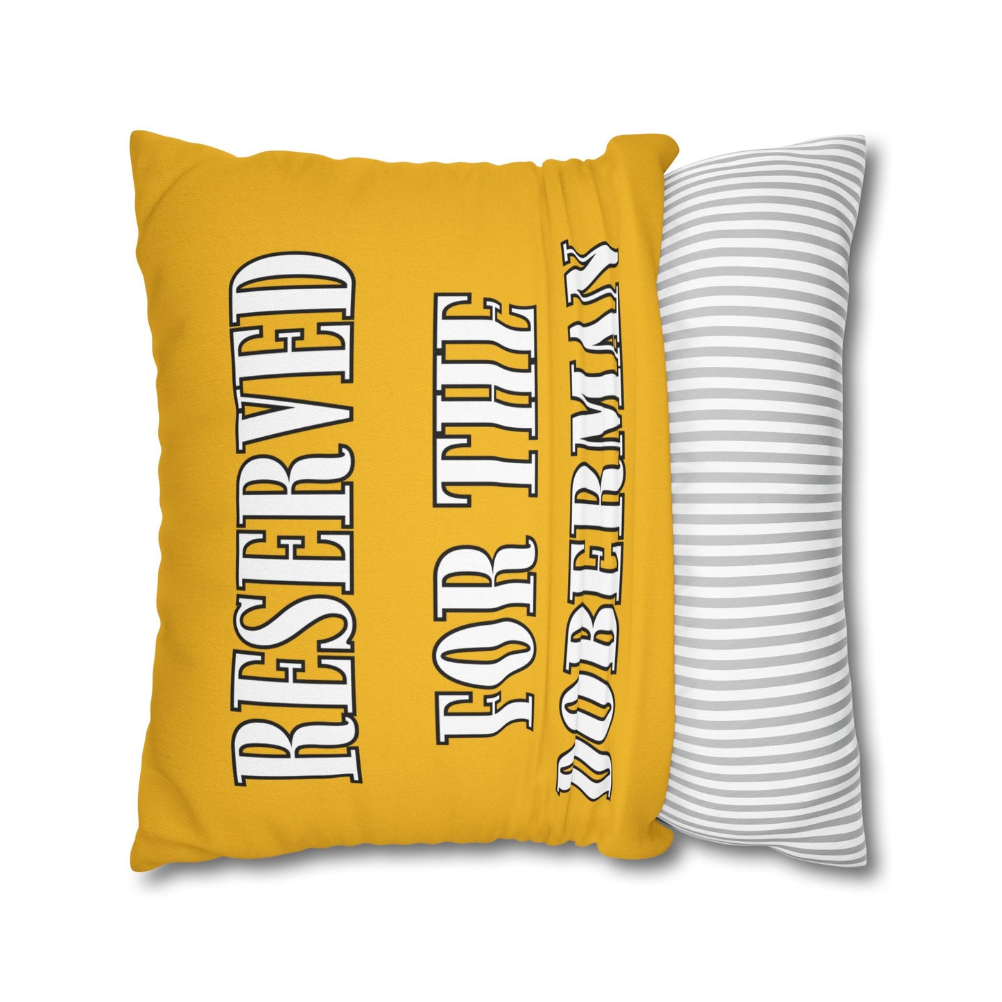 Reserved Yellow Square Pillow Covers