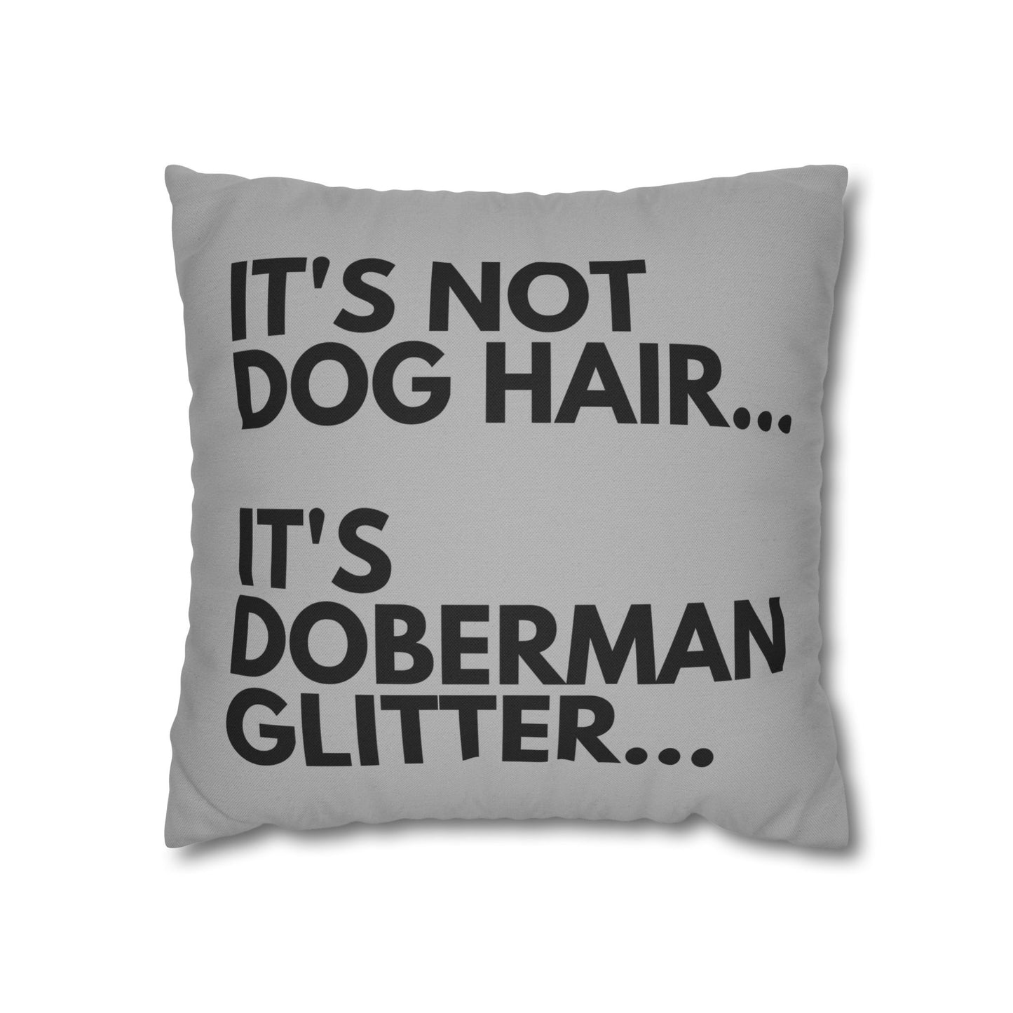 Glitter 5 Light Gray Square Pillowcase
