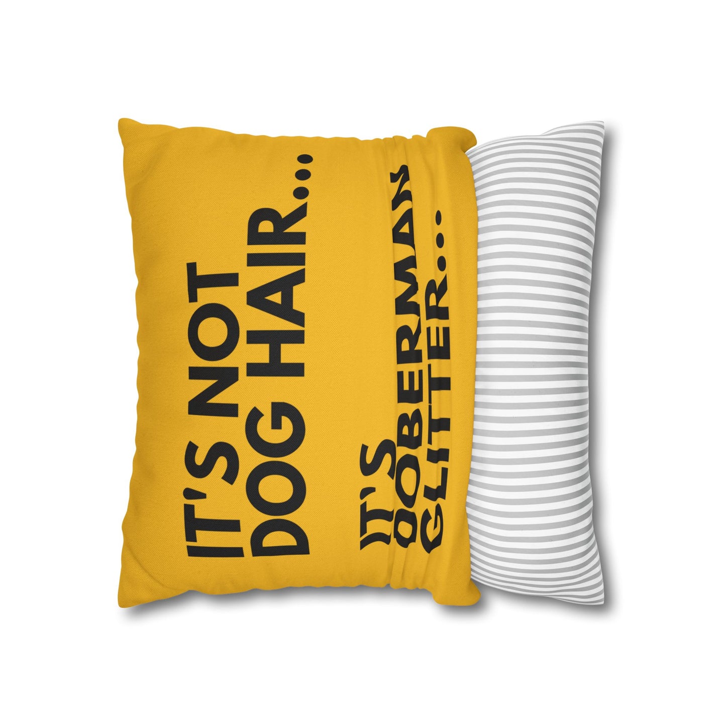 Glitter 2 Yellow Square Pillowcase