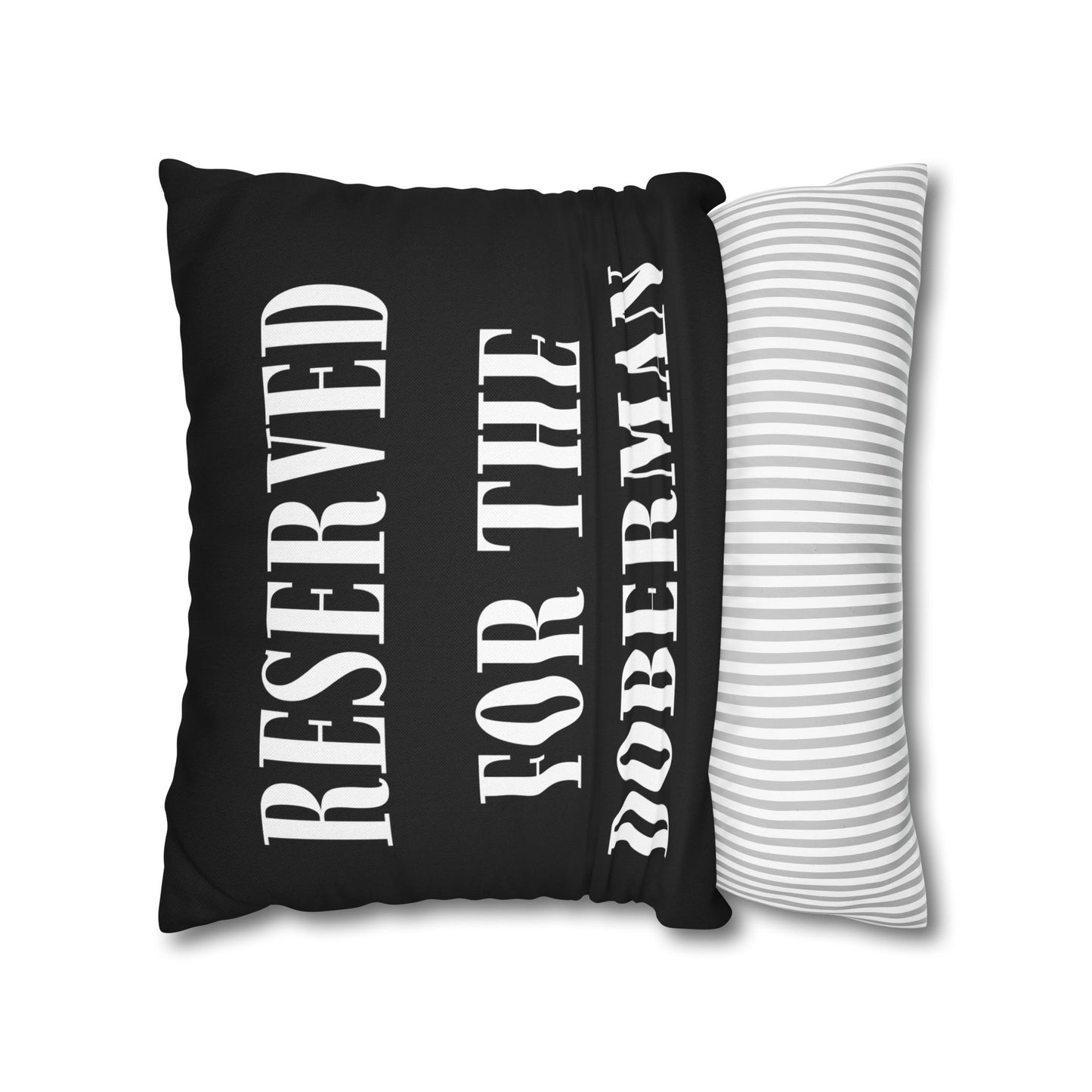Reserved 1 Black Square Pillow Covers