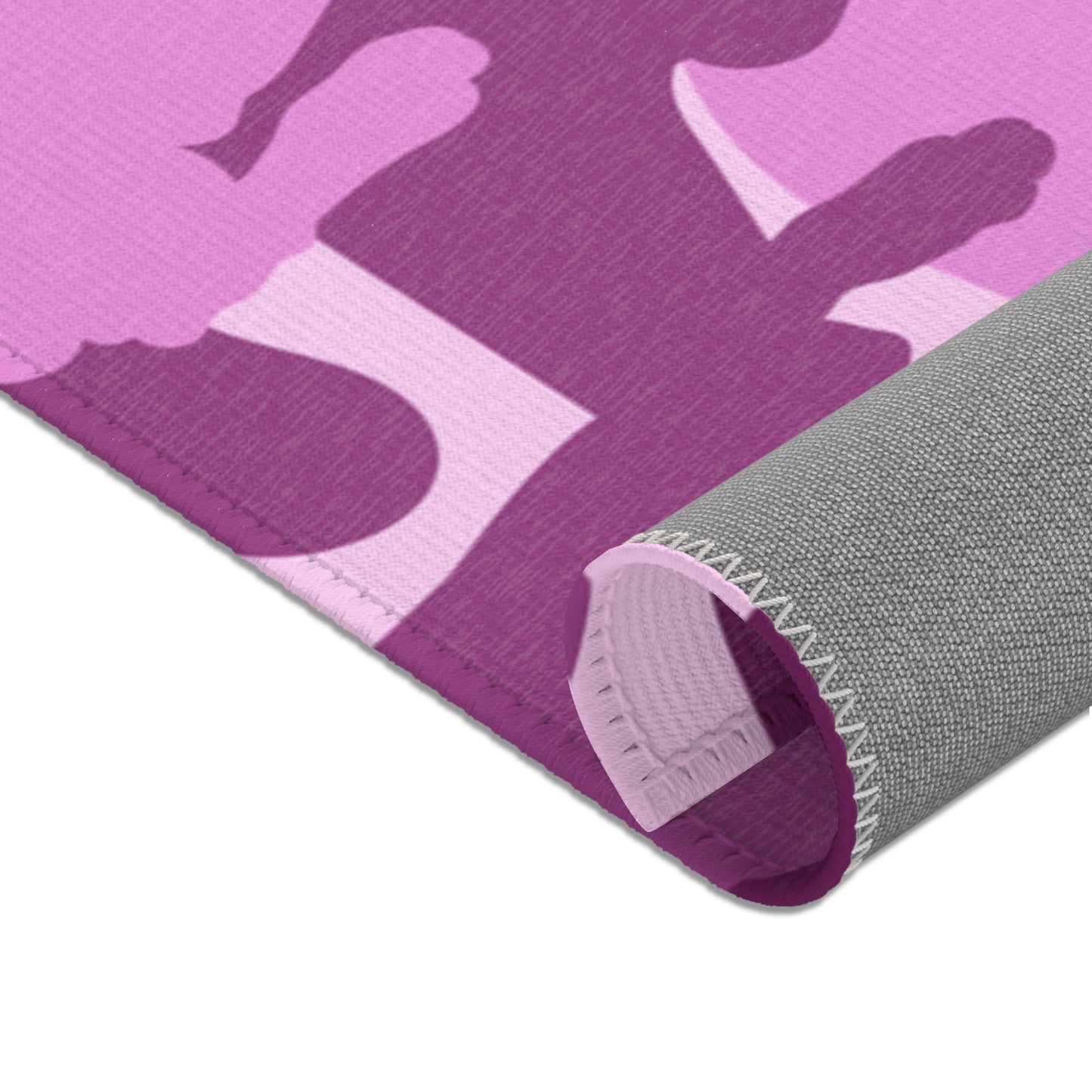 Doberman Pink Camo Pattern Area Rugs