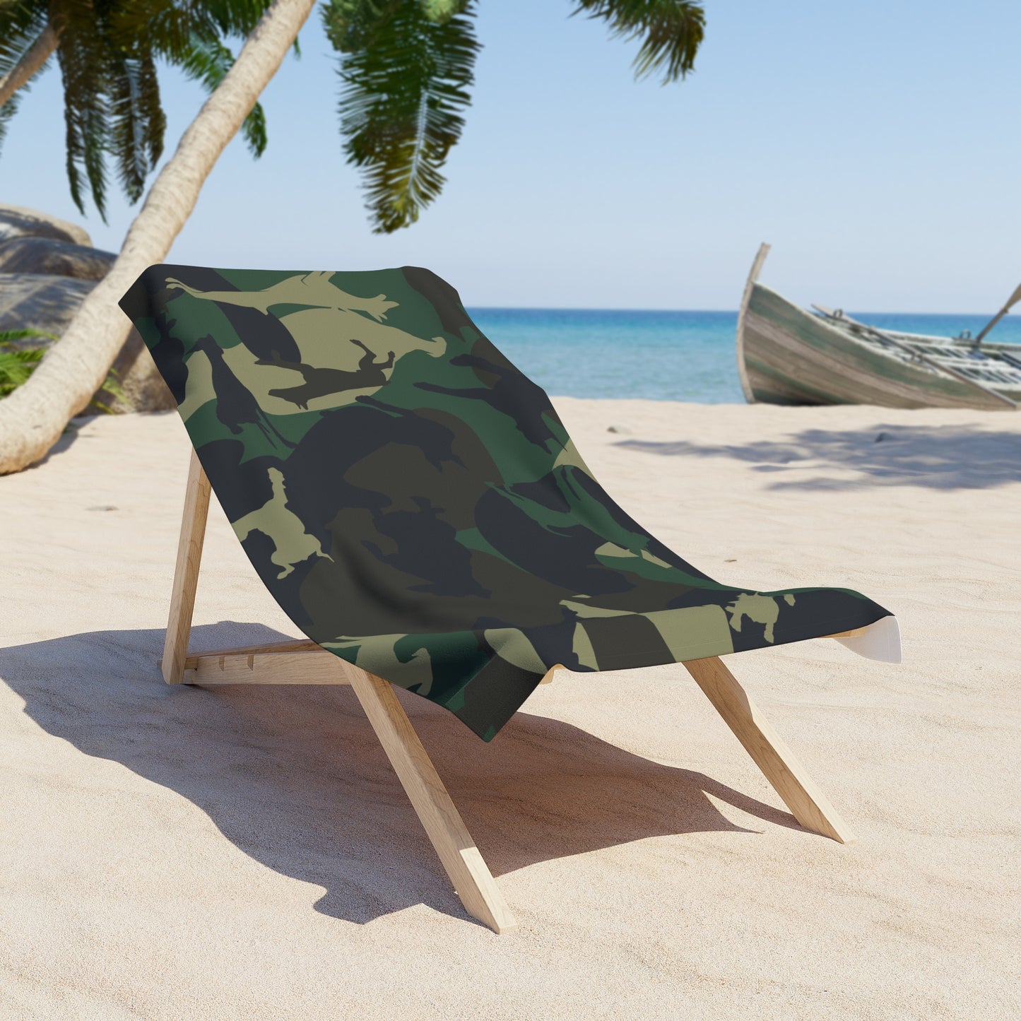 Dobie Camo Beach Towel