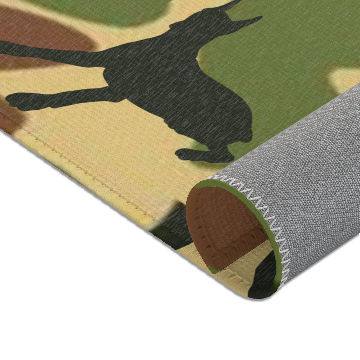 Dobie Brown Camo Pattern Area Rugs