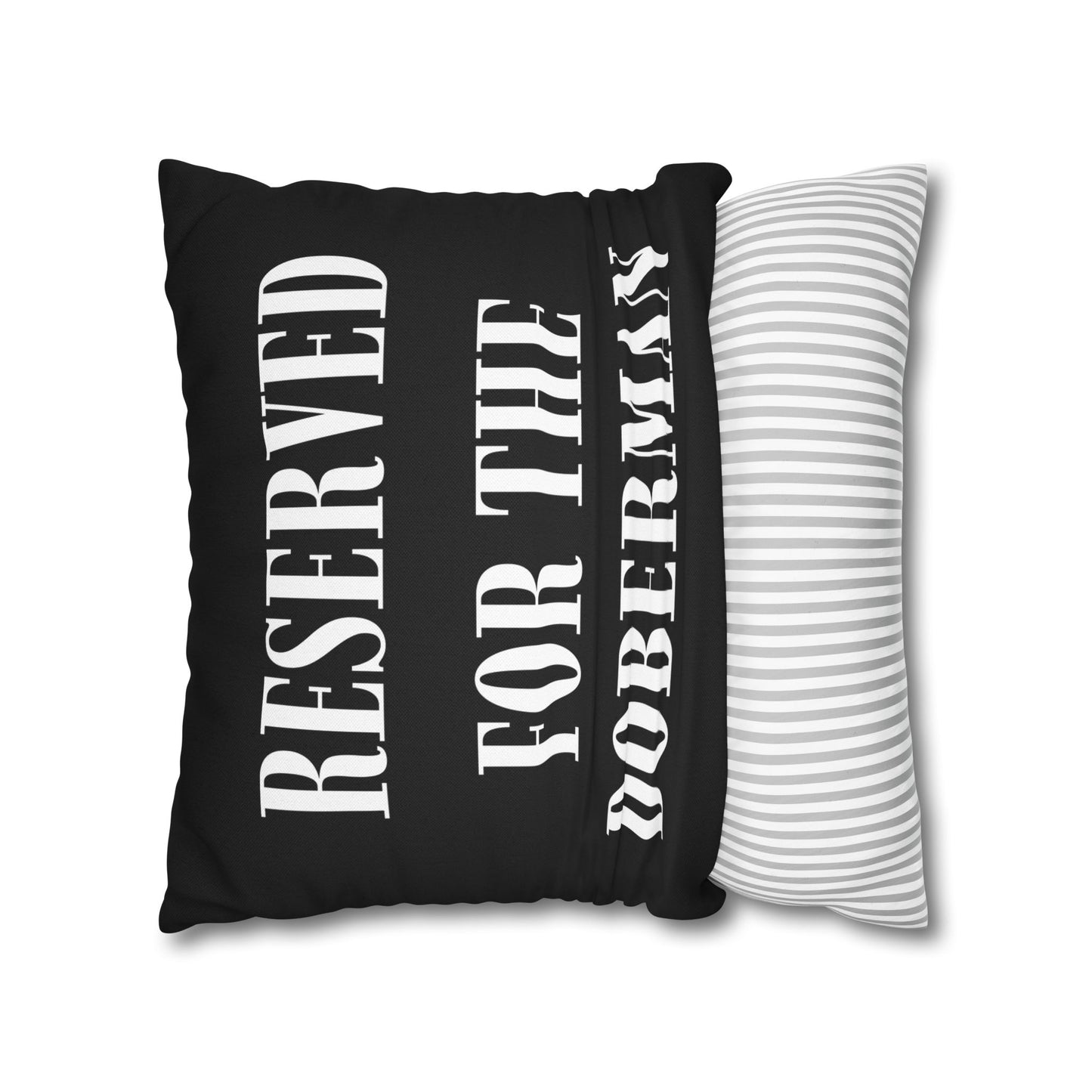Reserved 1 Black Square Pillow Covers