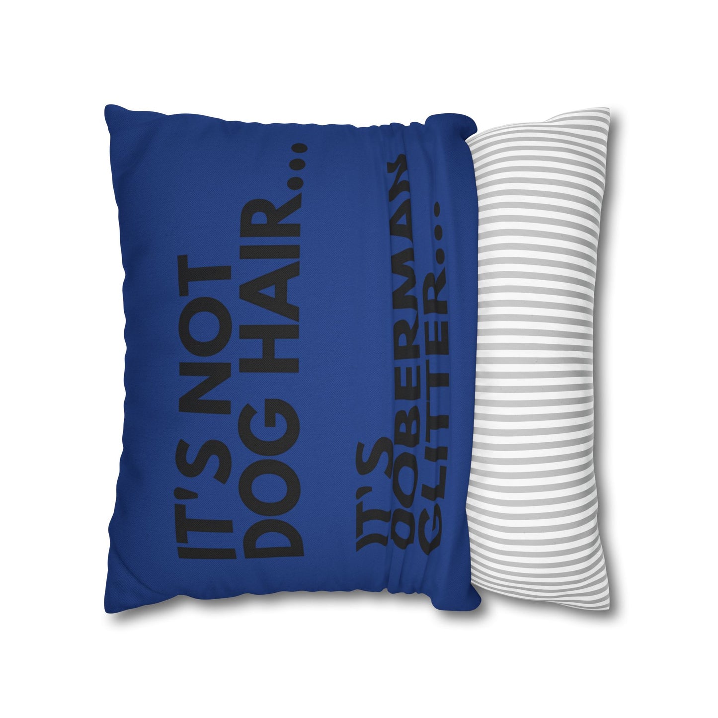 Glitter 2 Dark Blue Square Pillowcase