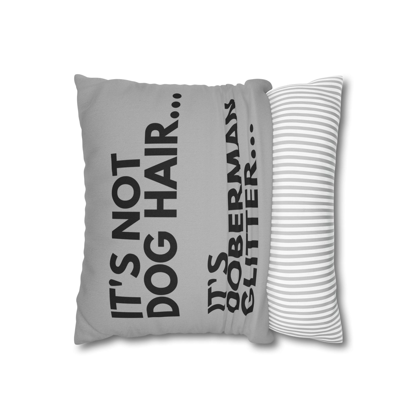 Glitter 5 Light Gray Square Pillowcase
