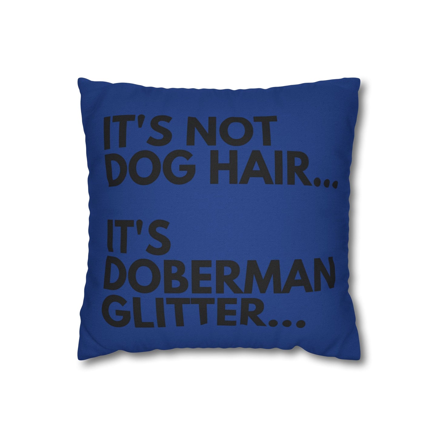 Glitter 2 Dark Blue Square Pillowcase