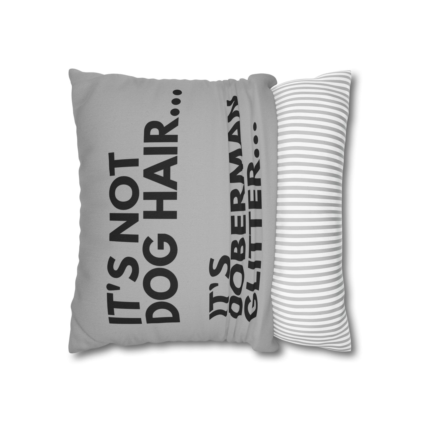 Glitter 5 Light Gray Square Pillowcase