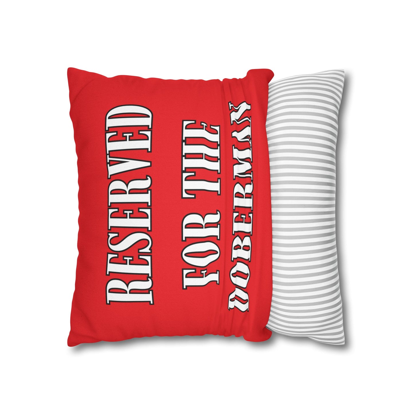 Reserved Red Square Pillow Covers