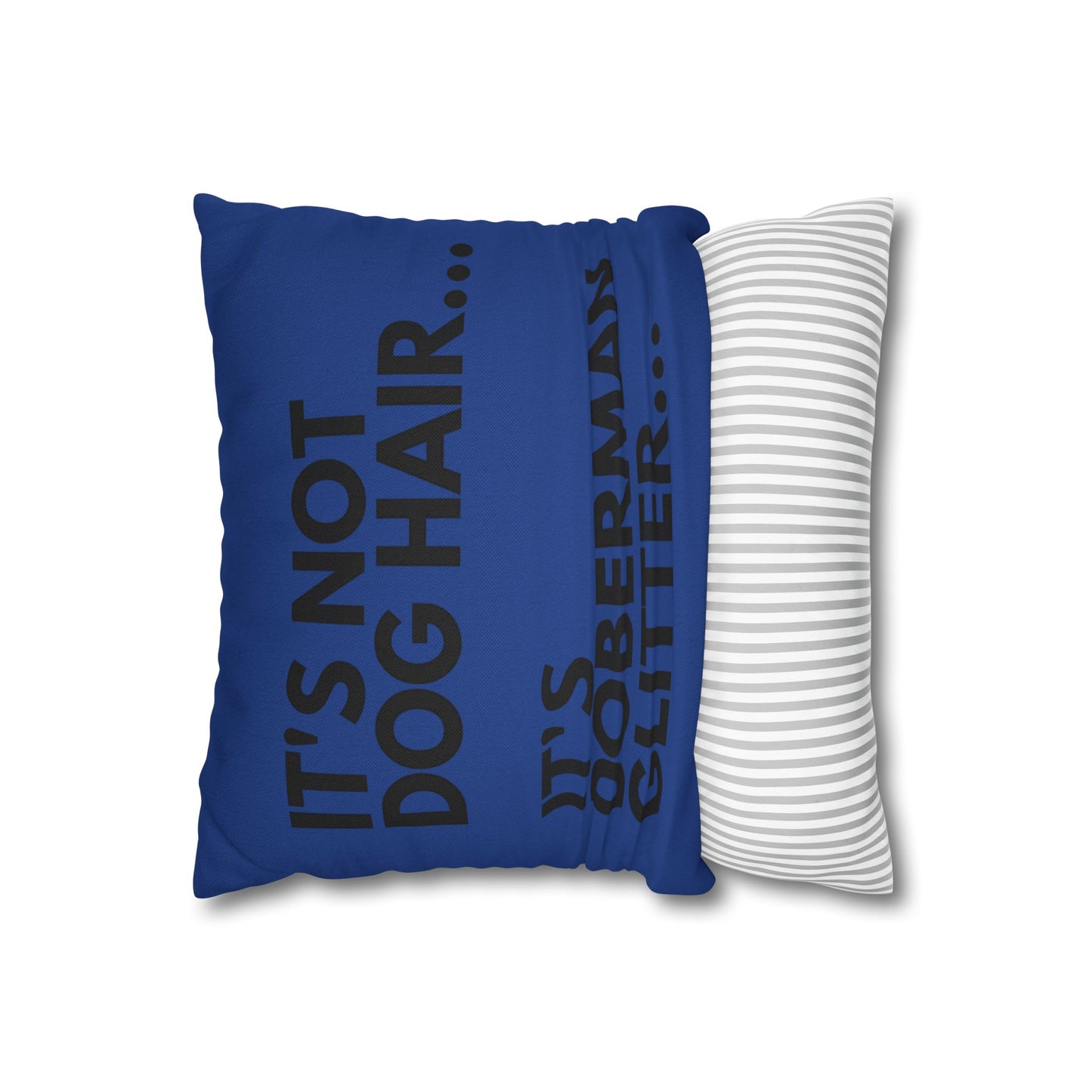 Glitter 2 Dark Blue Square Pillowcase