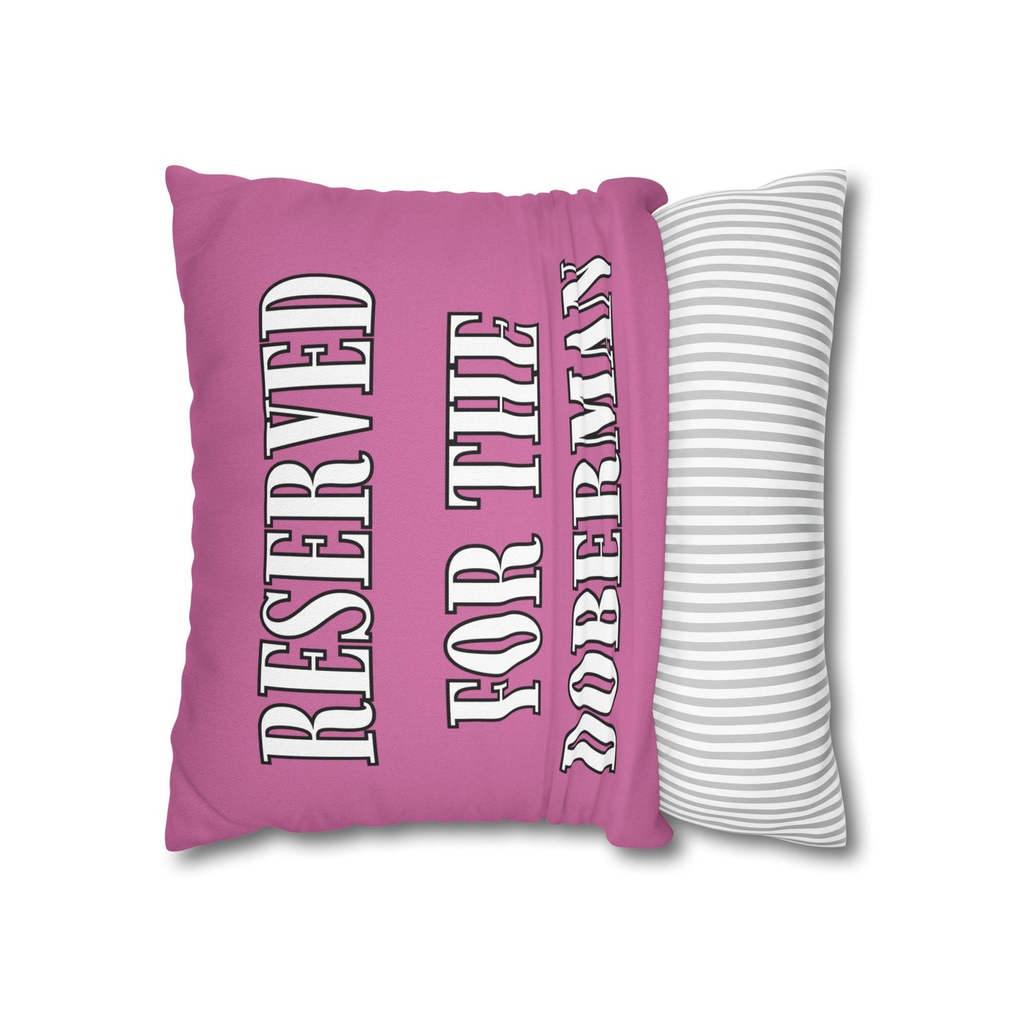 Reserved Pink Square Pillow Covers