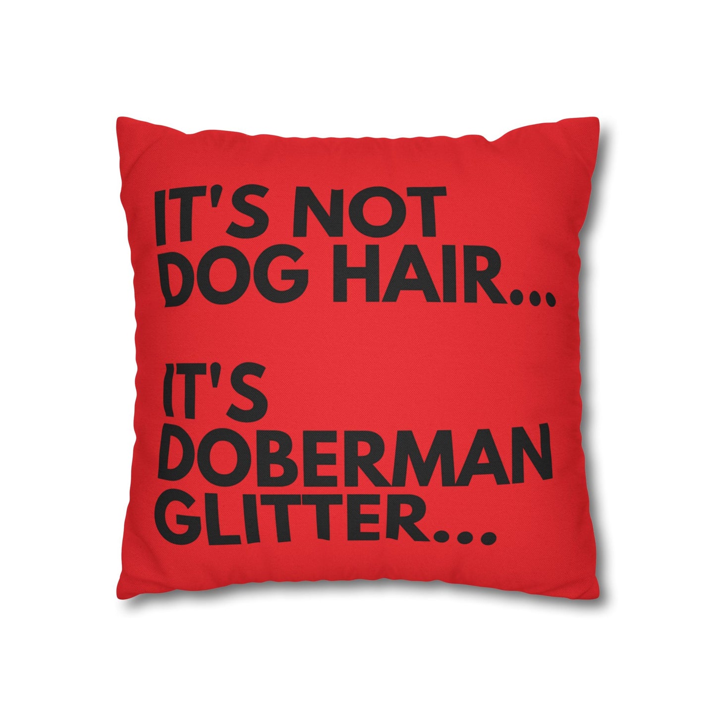 Glitter 6 Red Square Pillowcase