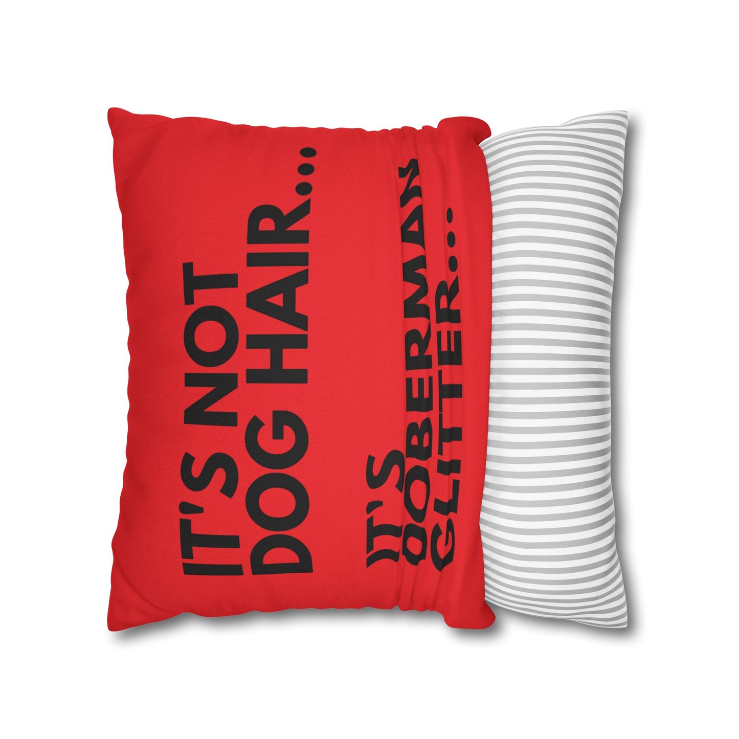 Glitter 6 Red Square Pillowcase